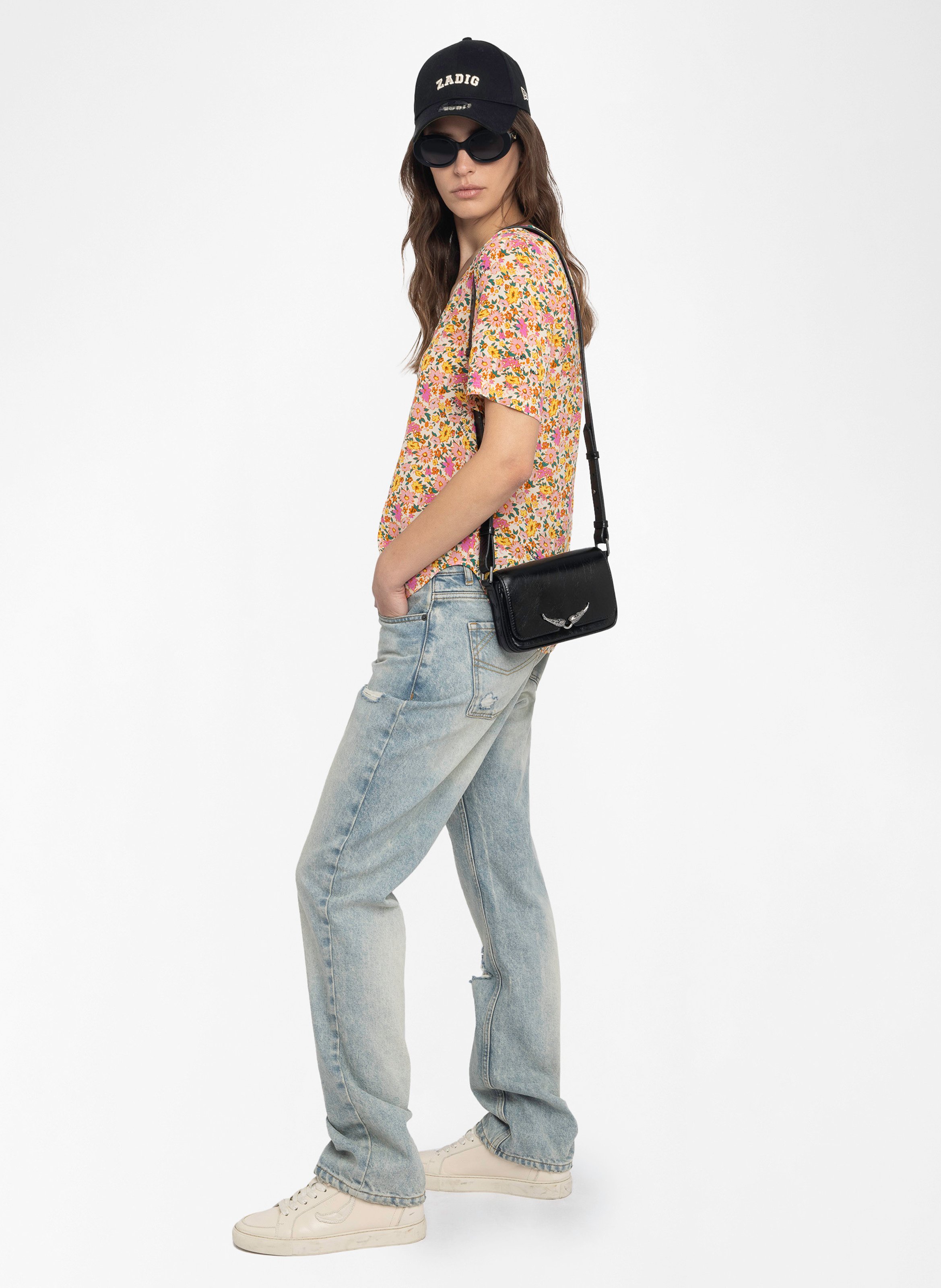 Top droit imprimé ZADIG&VOLTAIRE Blanc