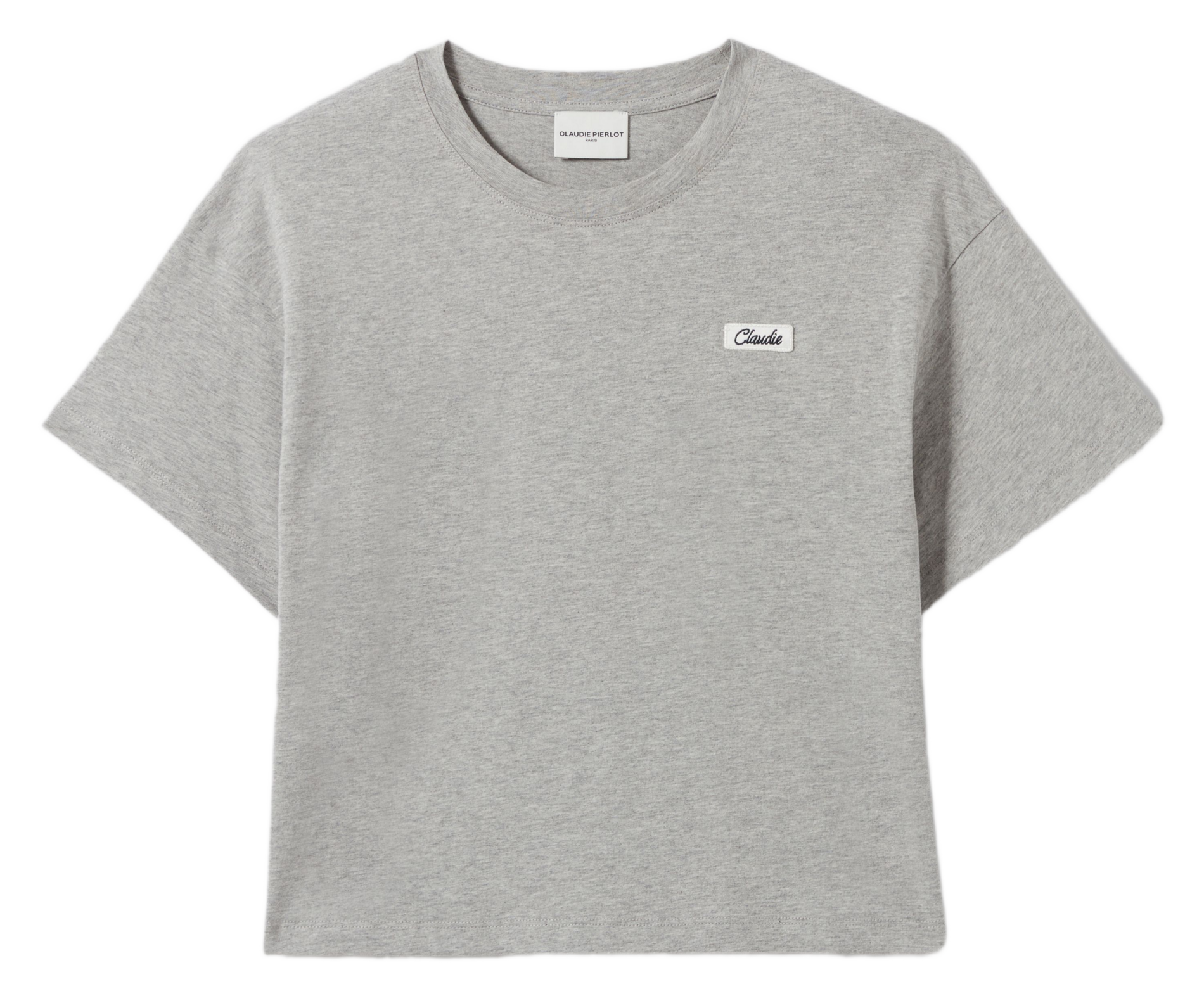 Recht, katoenen T-shirt CLAUDIE PIERLOT Grijs