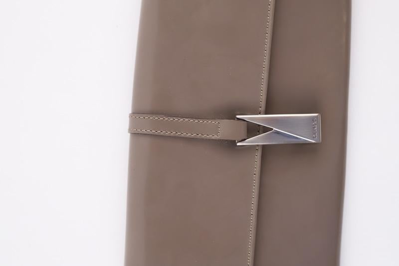 Leather card holder KENZO - SECONDE MAIN Grey