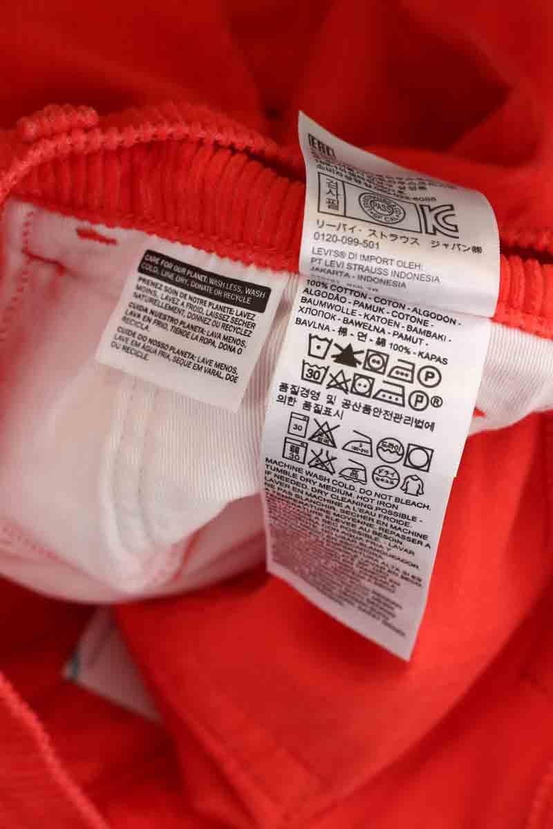 Slim-fit cotton cargo pants LEVI'S - Seconde main Red