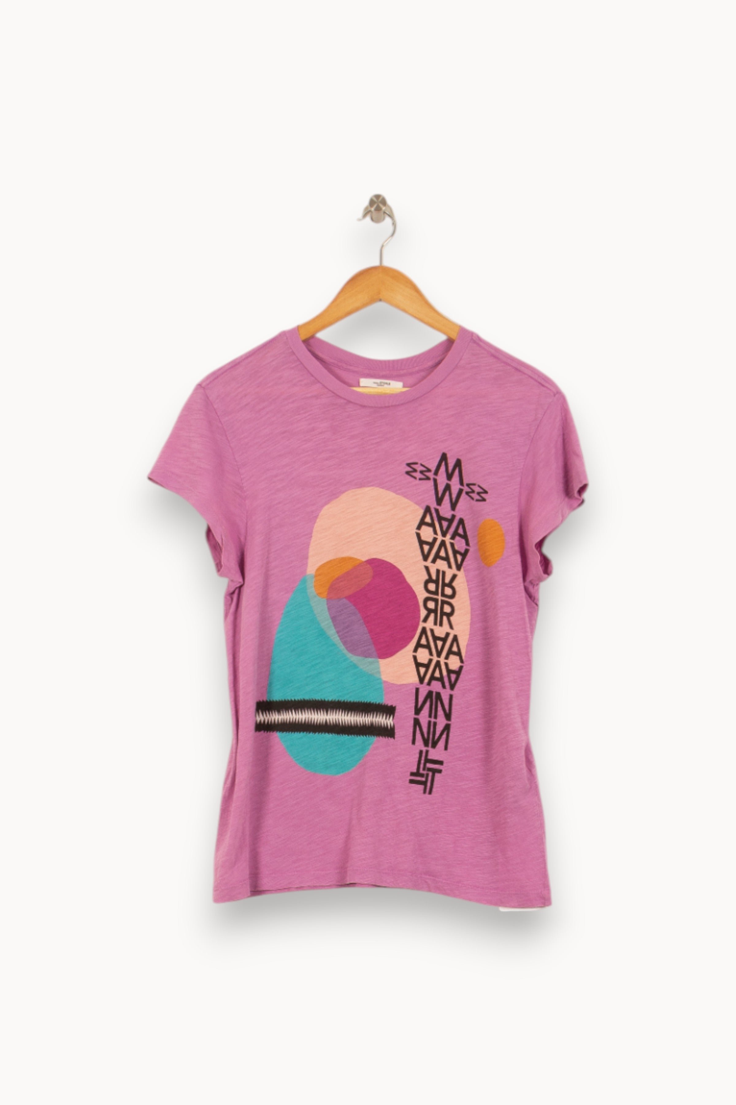 Tommy Badge T-shirt ISABEL MARANT ÉTOILE - SECONDE MAIN Purple