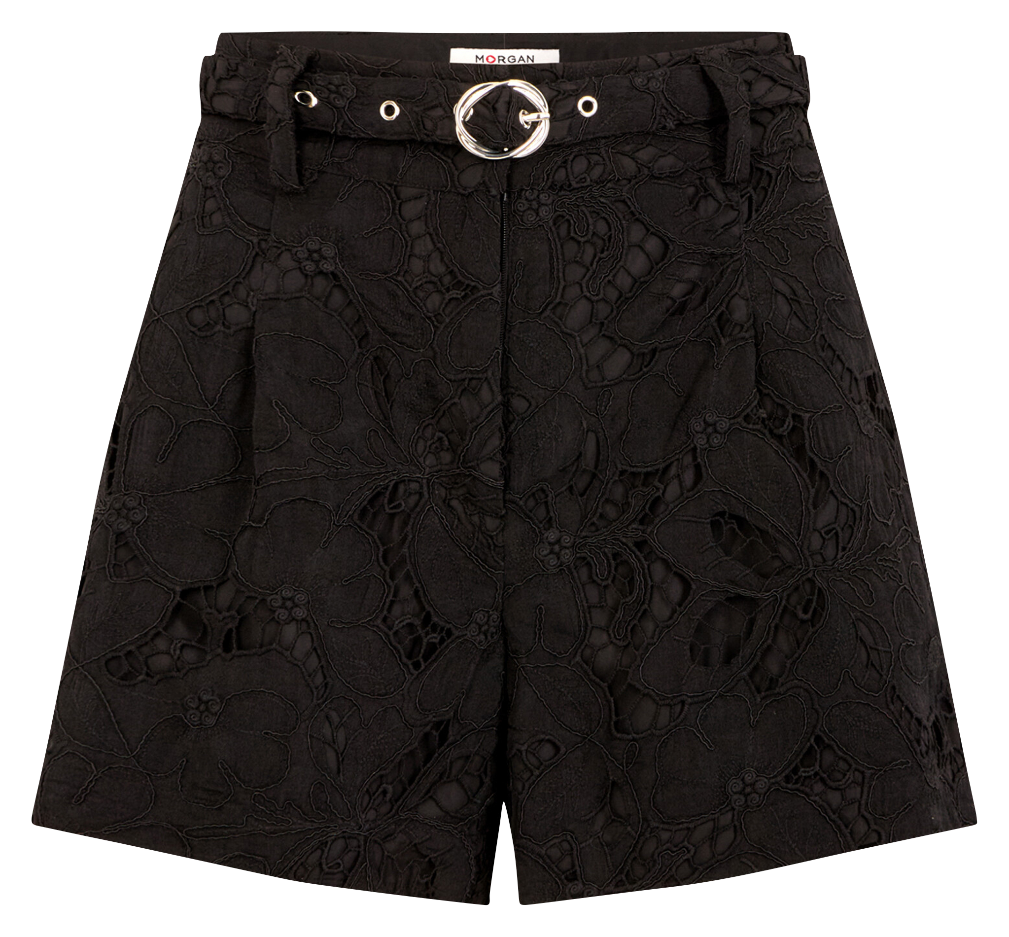 HIGH-WAISTED SHORTS MORGAN Black