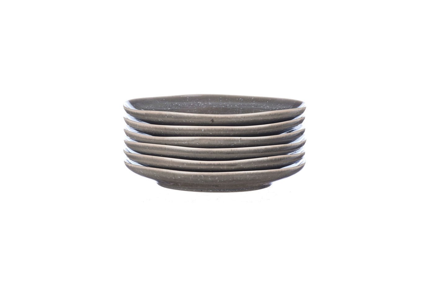 Stellar plate ø18cm - 6 pieces - concrete grey BJORN Grey