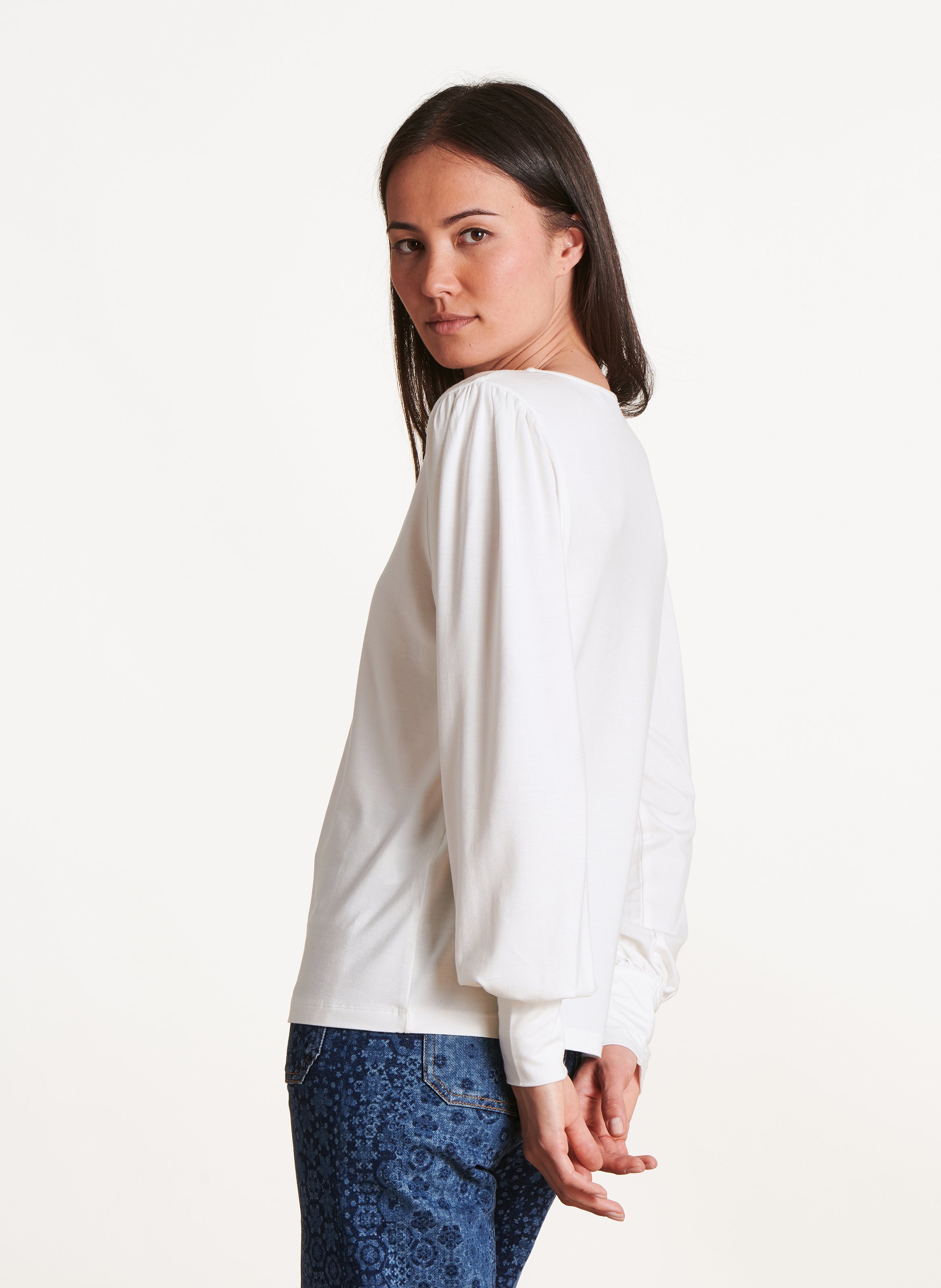 Bead-embroidered dress LA FEE MARABOUTEE White