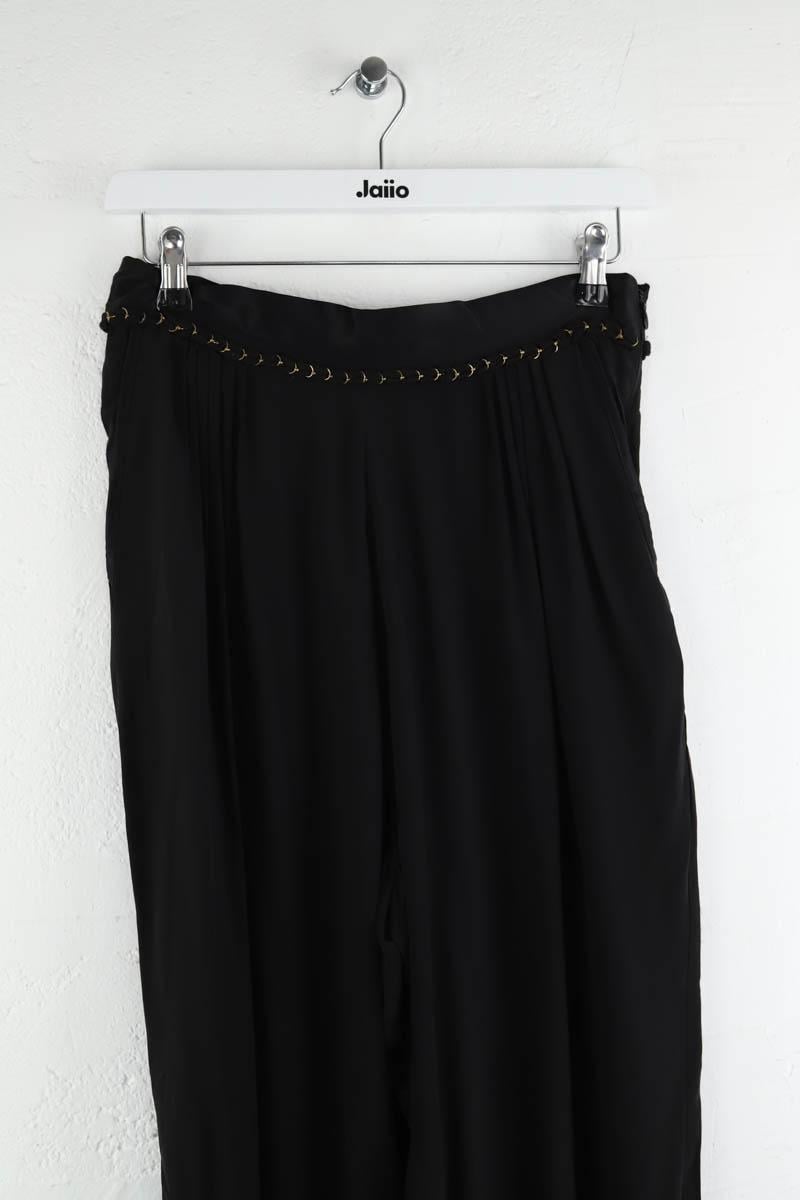 Silk trousers ANTIK BATIK - Seconde Main Black