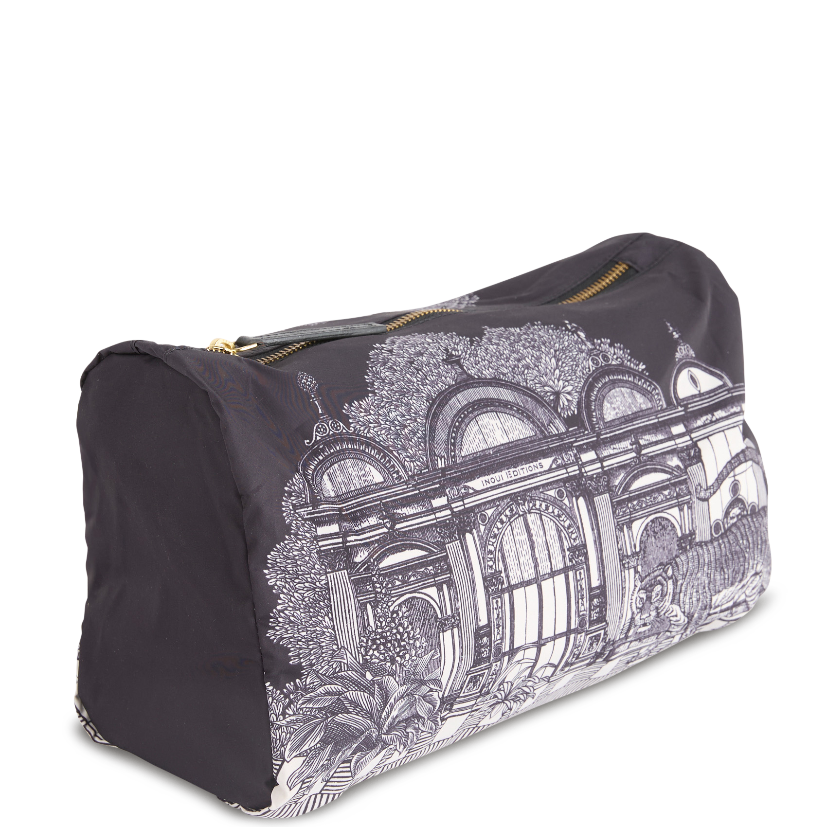 Clutch mit Print INOUI EDITIONS Schwarz