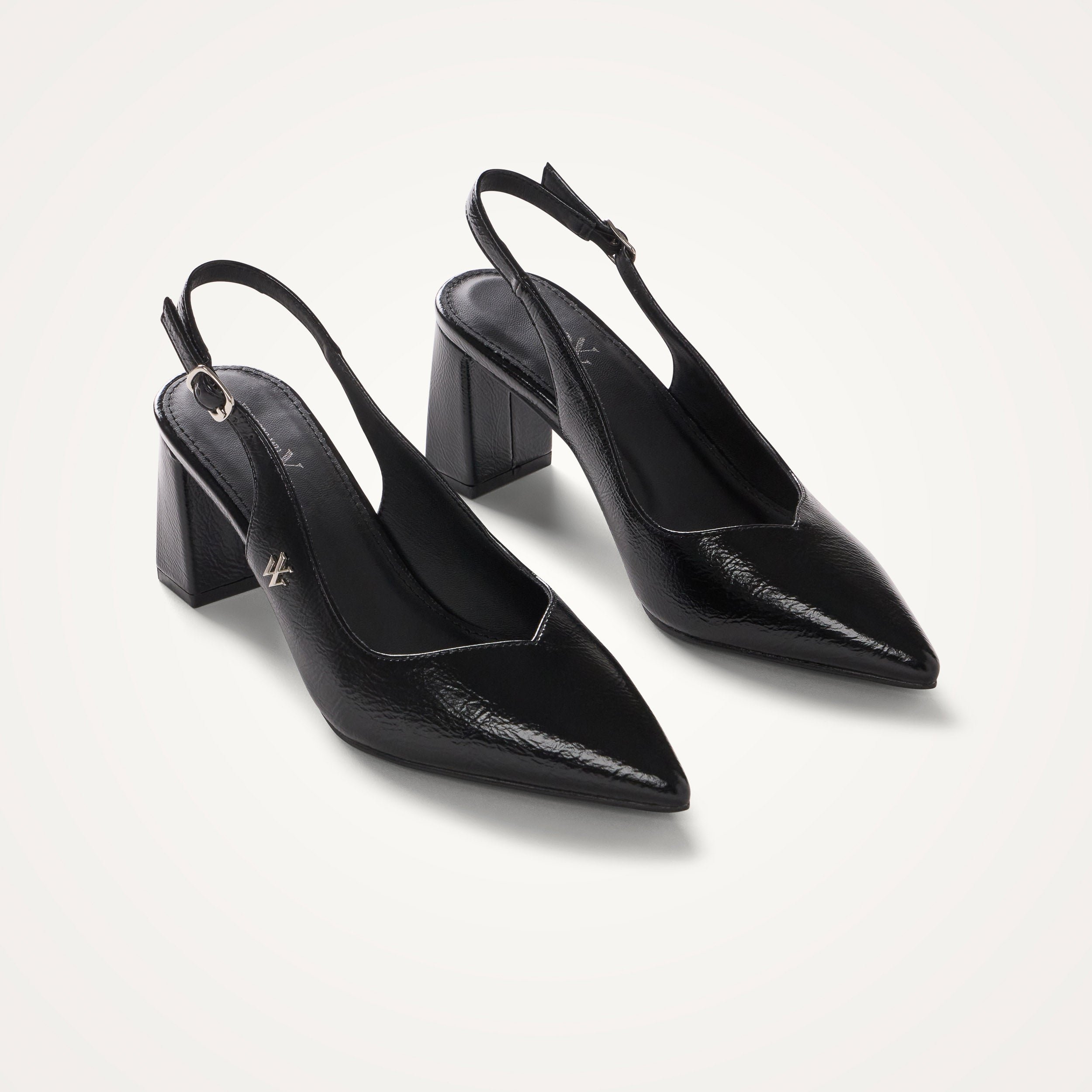Escarpins slingback léopard VANESSA WU Noir