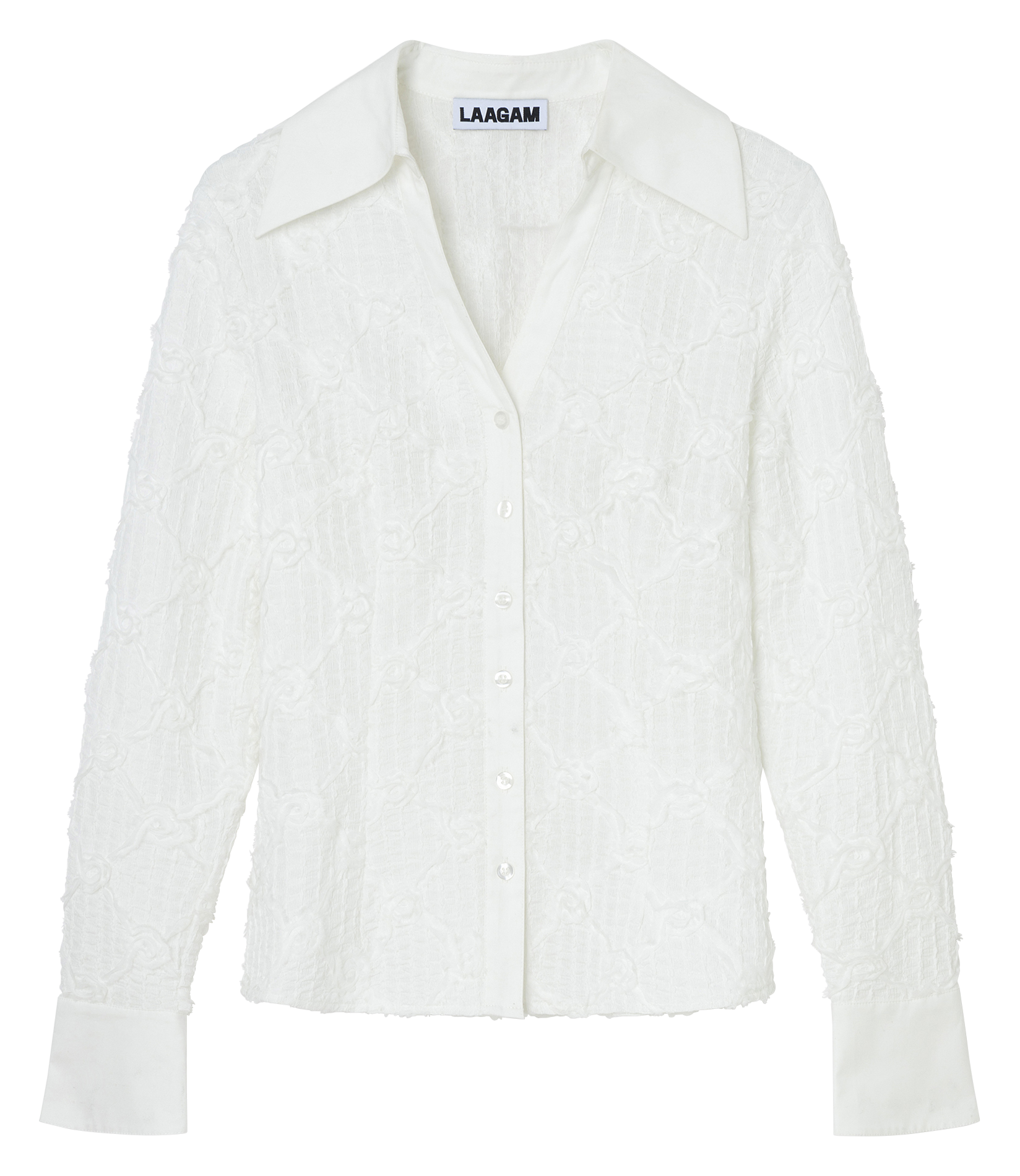 V-neck shirt LAAGAM White