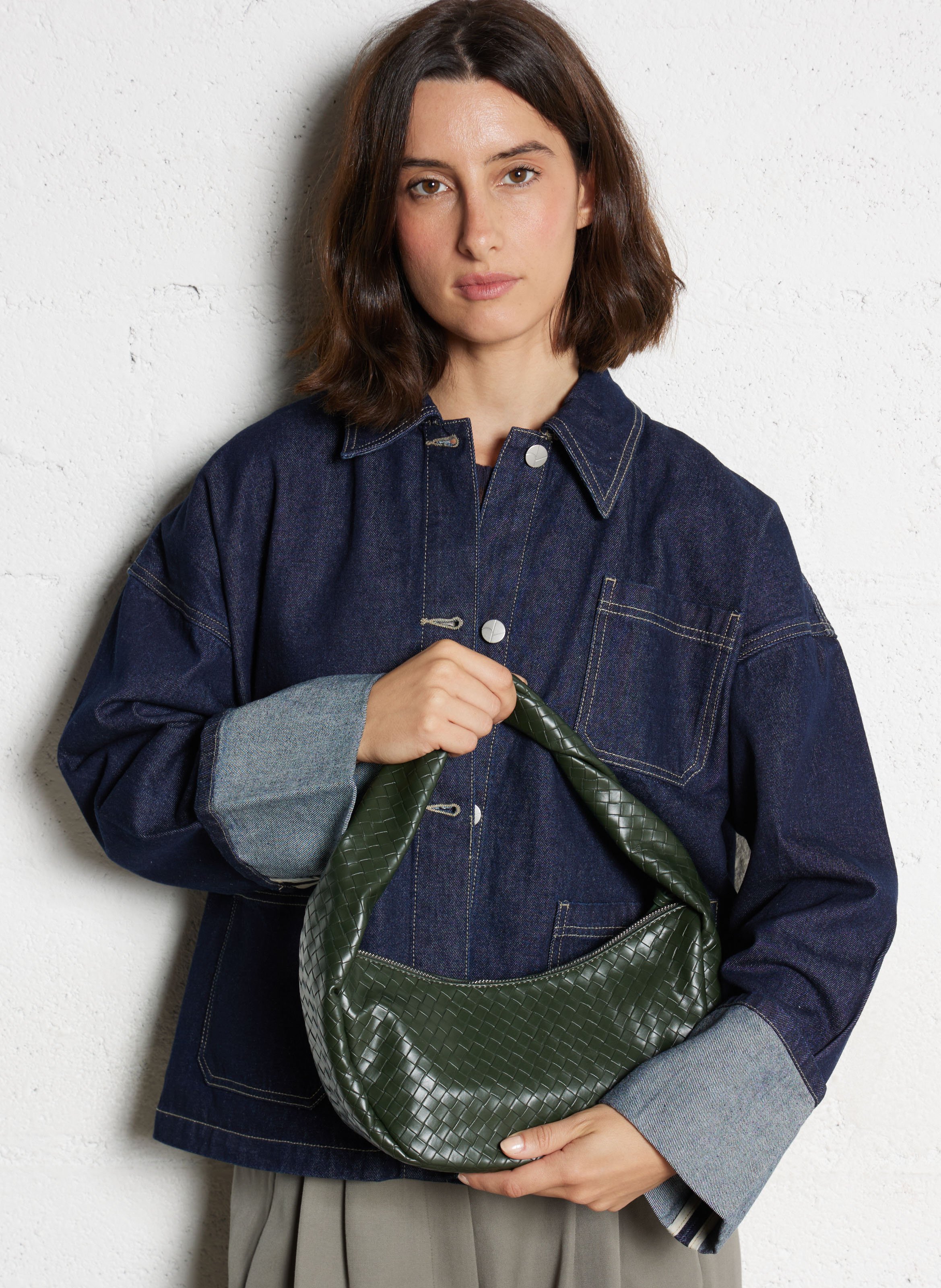 Sac tressé BECKSONDERGAARD Vert