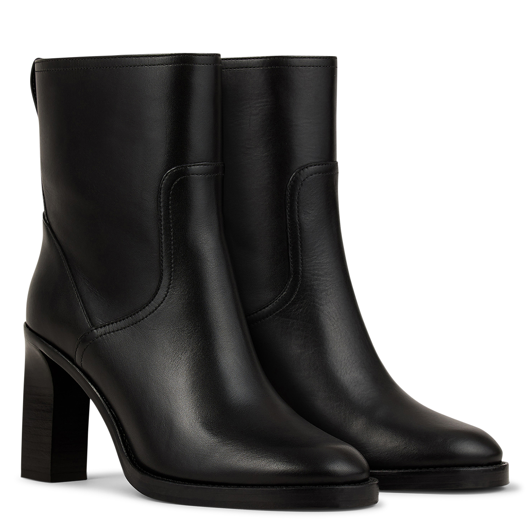 Bianca leather ankle boots BA&SH Black