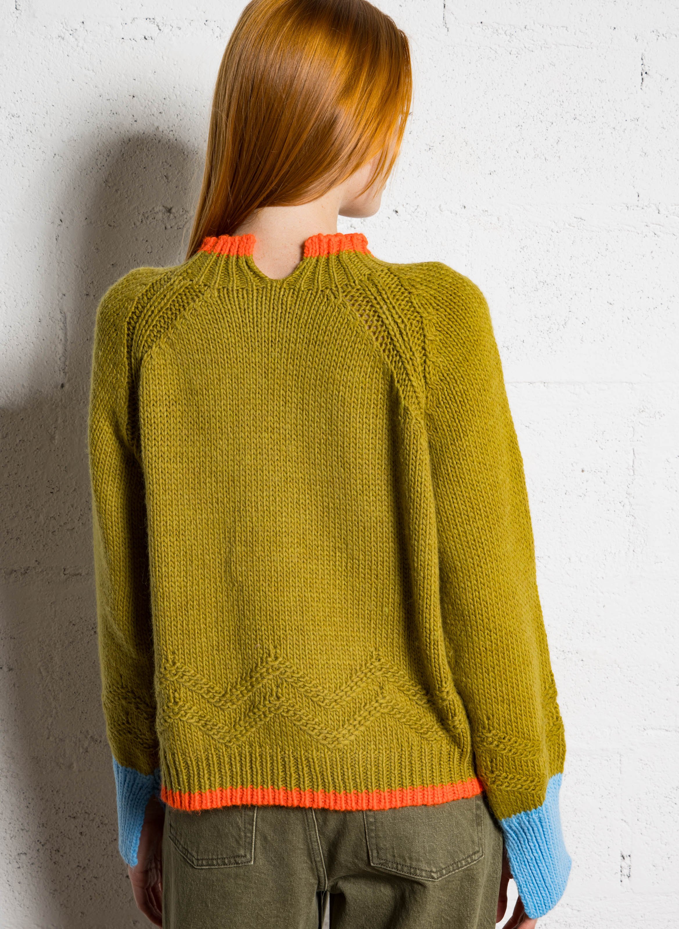 Pull oversize col montant DR BLOOM Doré