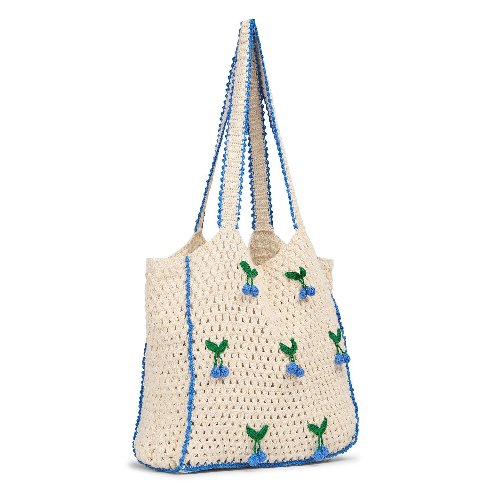 Cotton crochet bag EMILE ET IDA Blue