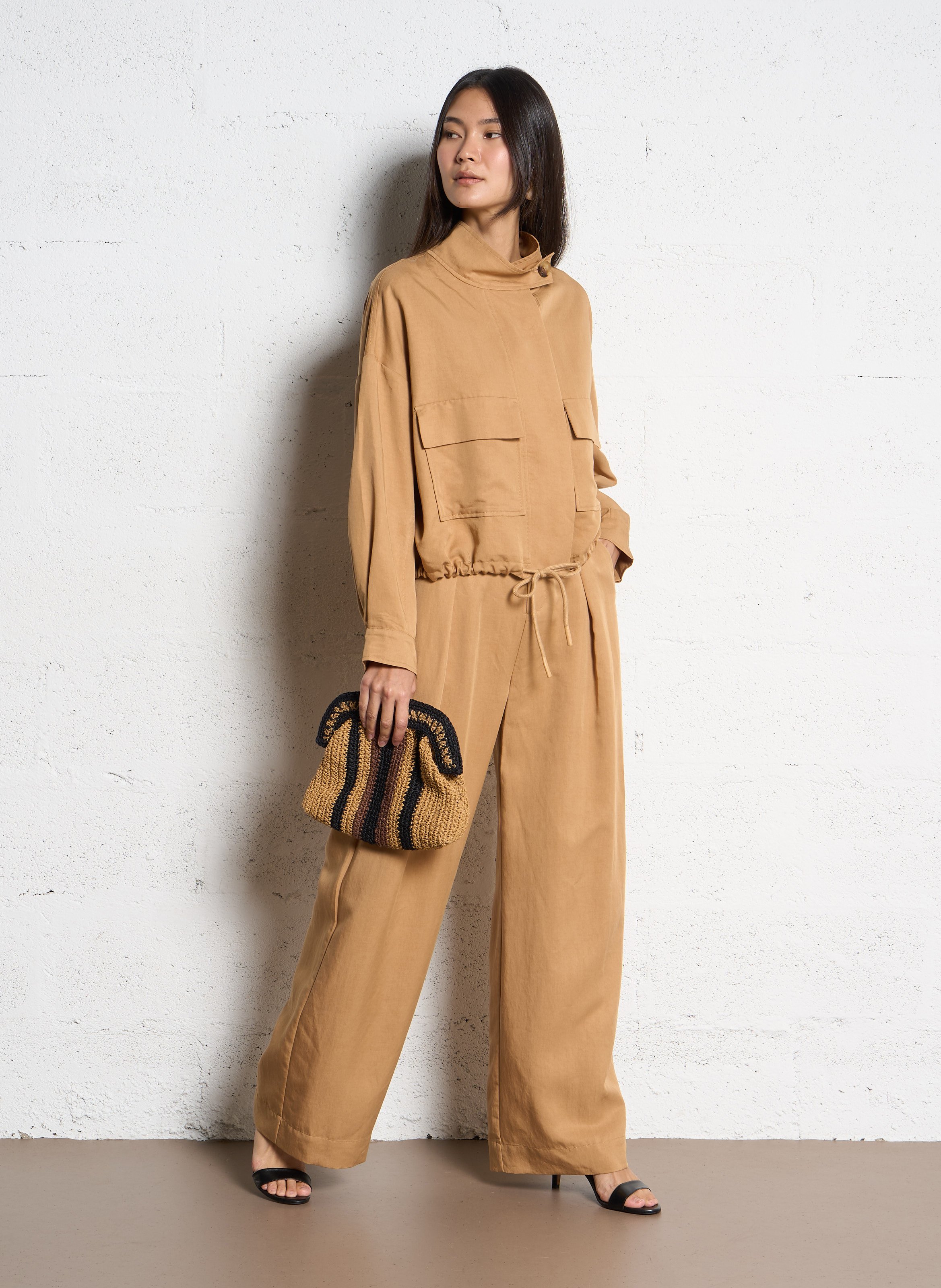 Pantalon large  SUNCOO Beige