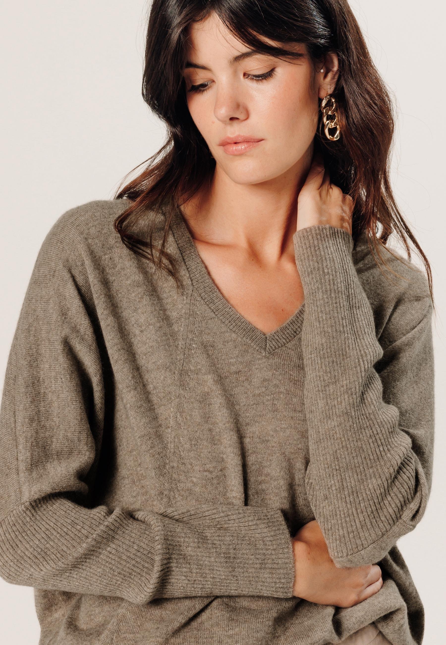 Oversized cashmere sweater RODIER Beige