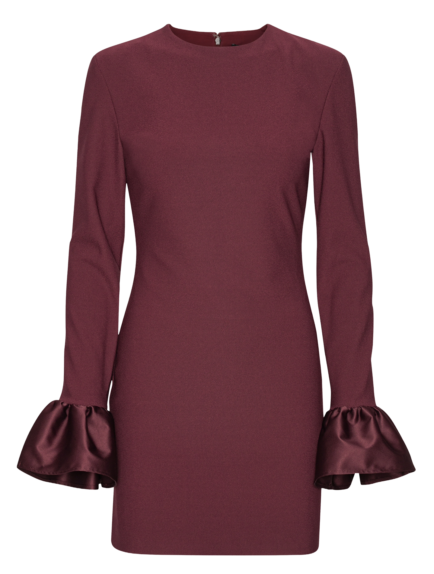 Robe courte col rond ROTATE Brown