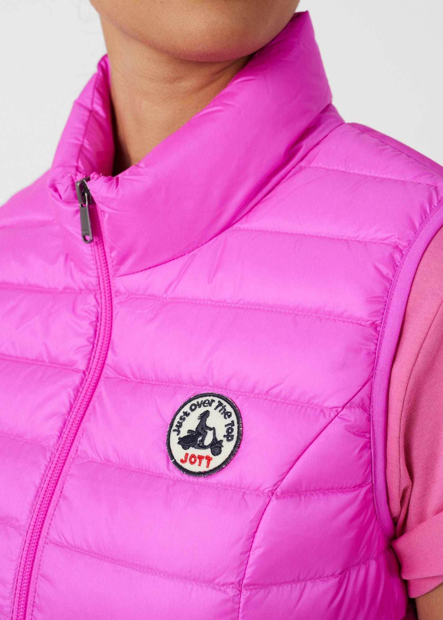 Sleeveless lightweight down vest seda JOTT Pink