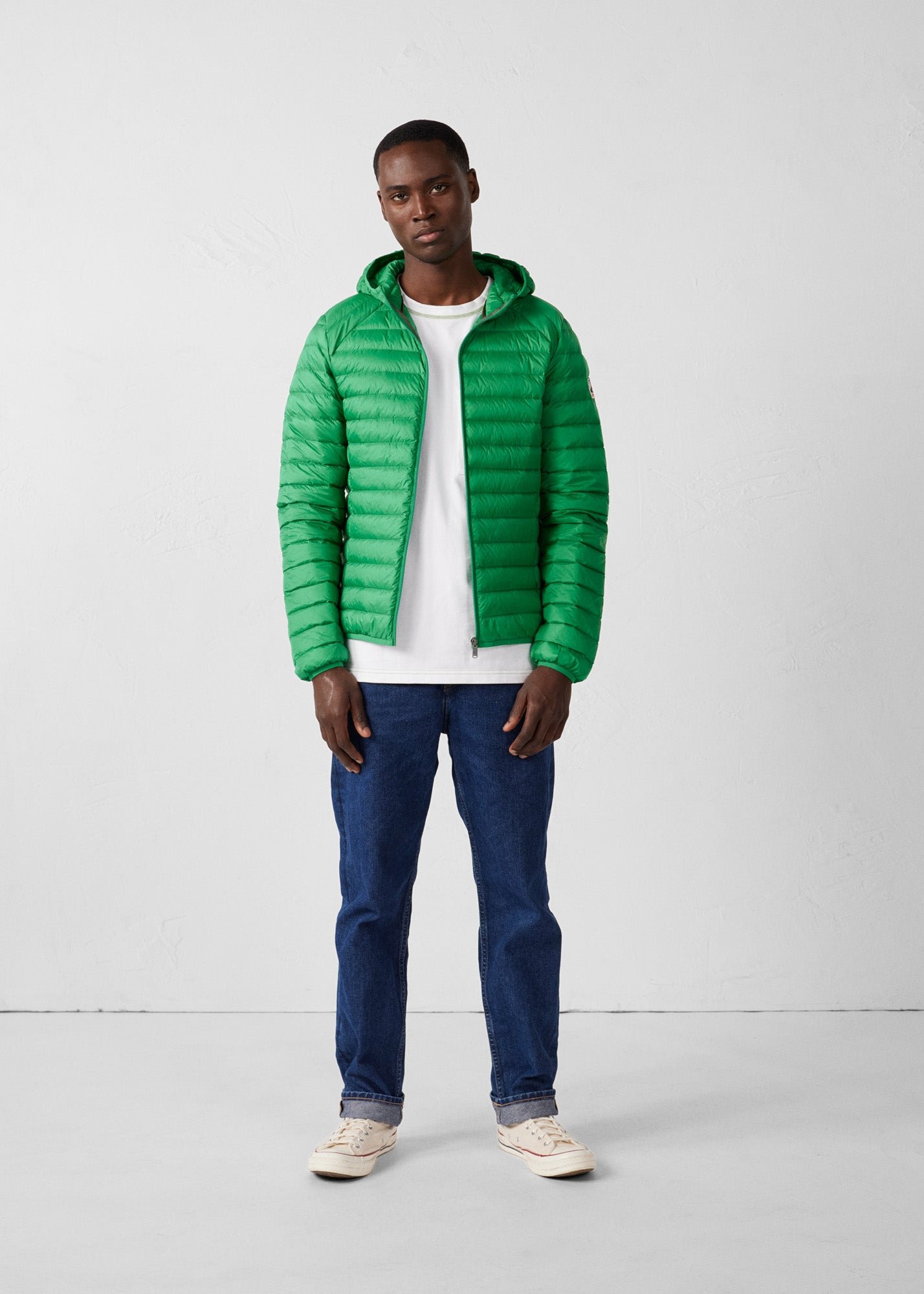 Lightweight hooded puffer jacket nico JOTT Green