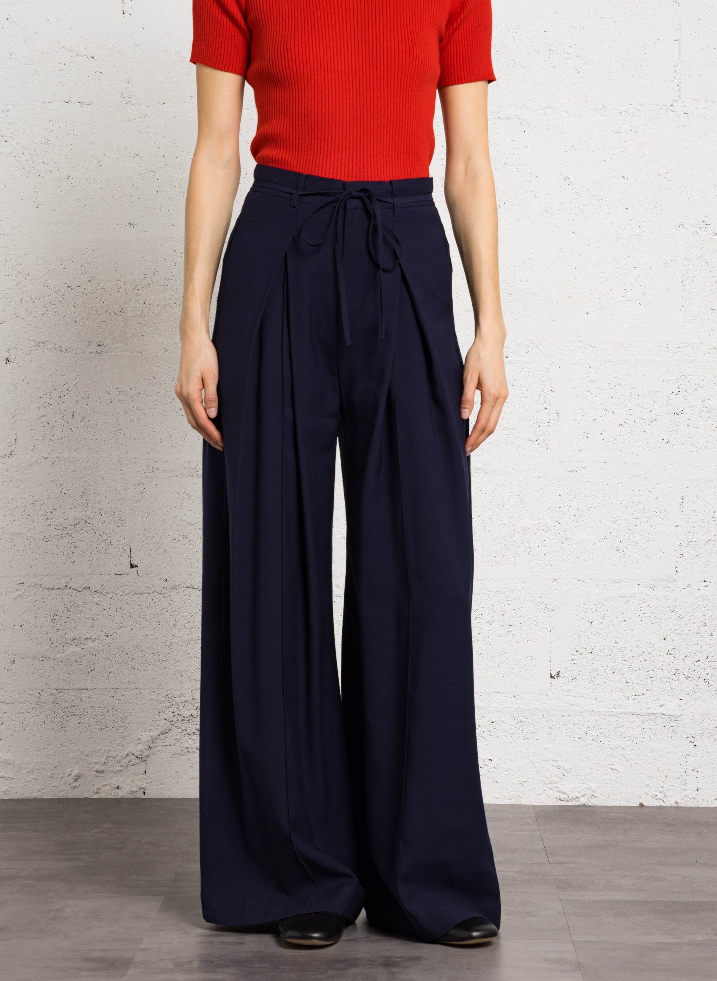 Wide trousers SUNCOO Blue