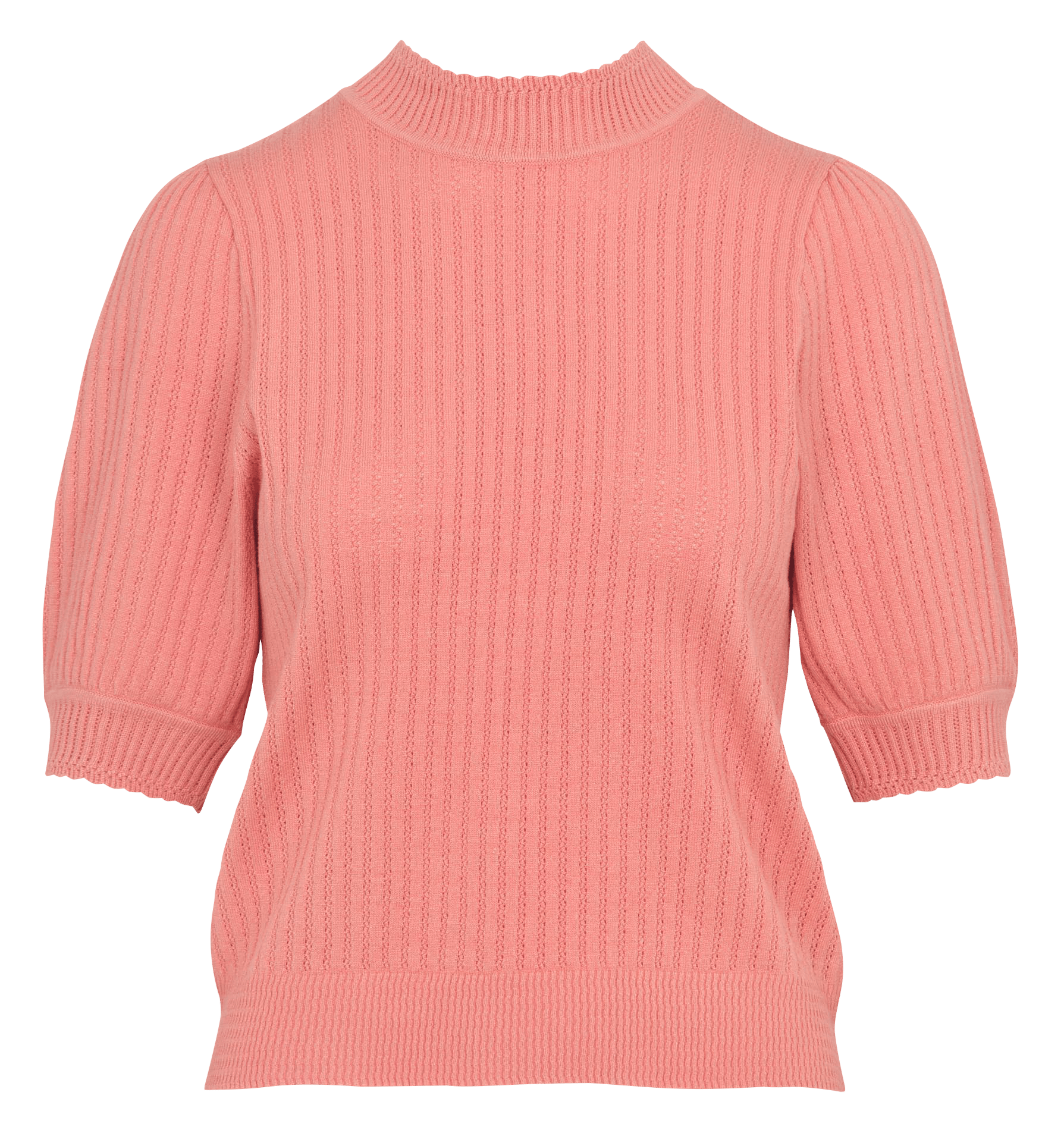 Rechte trui met hoge kraag in effen kleur PETITE MENDIGOTE Beige