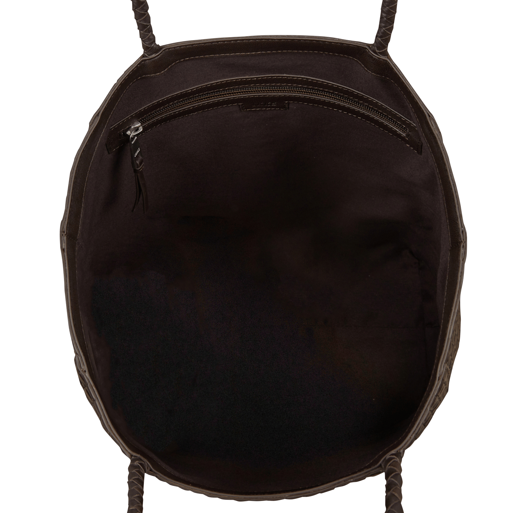 Shopper aus geflochtenem Leder IKKS Braun