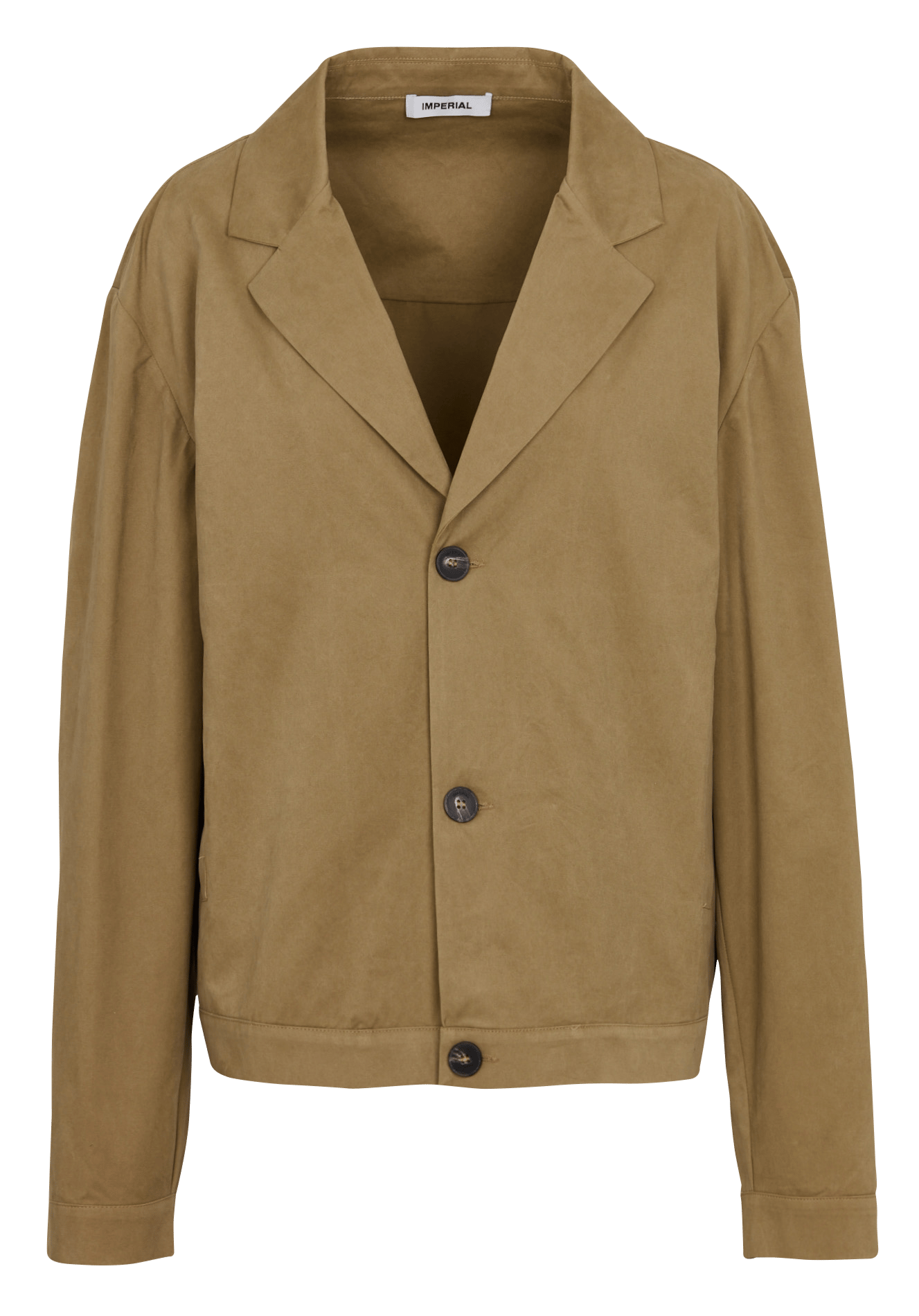 Straight cotton jacket IMPERIAL Brown