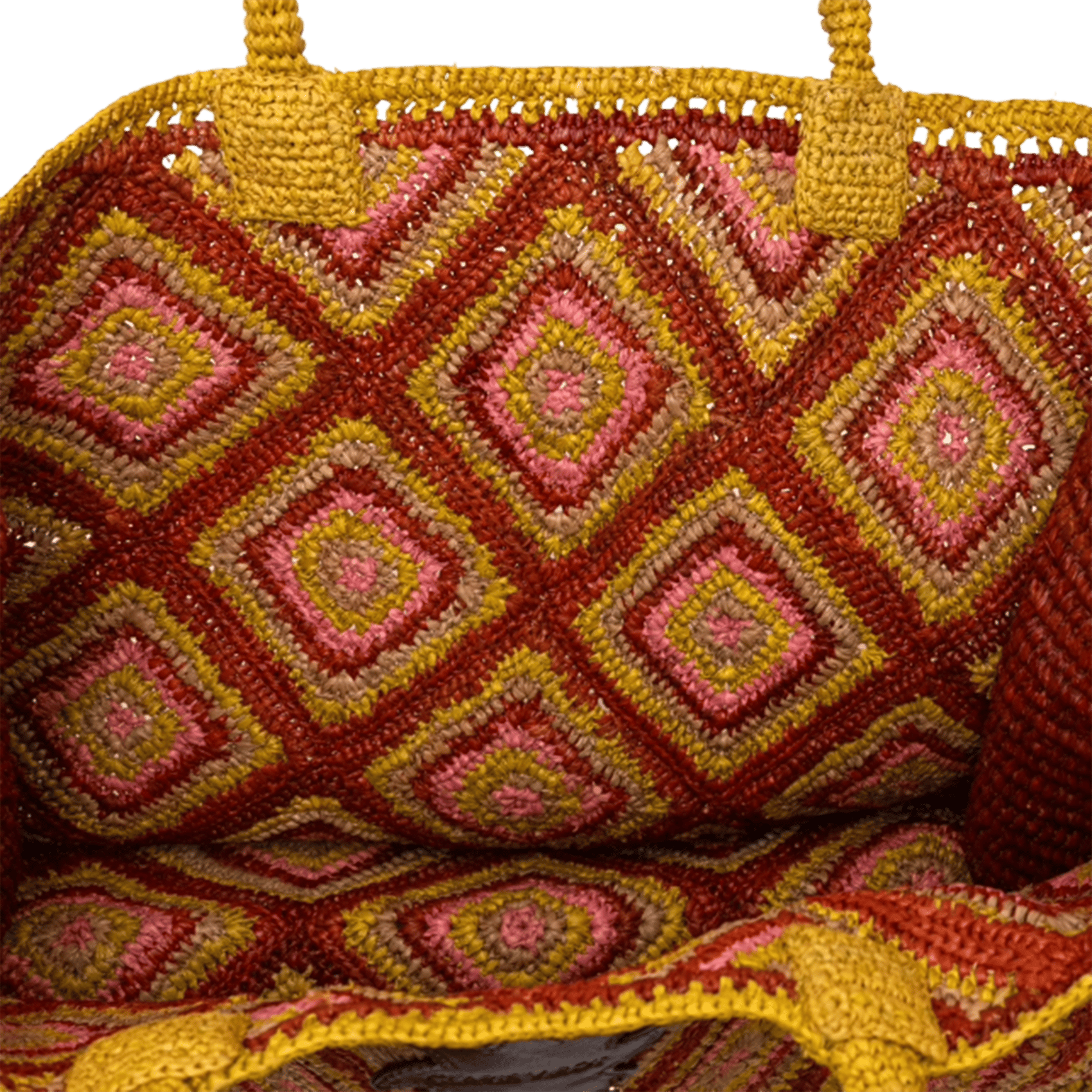 Handtasche aus Bast CLARIS VIROT Rosa