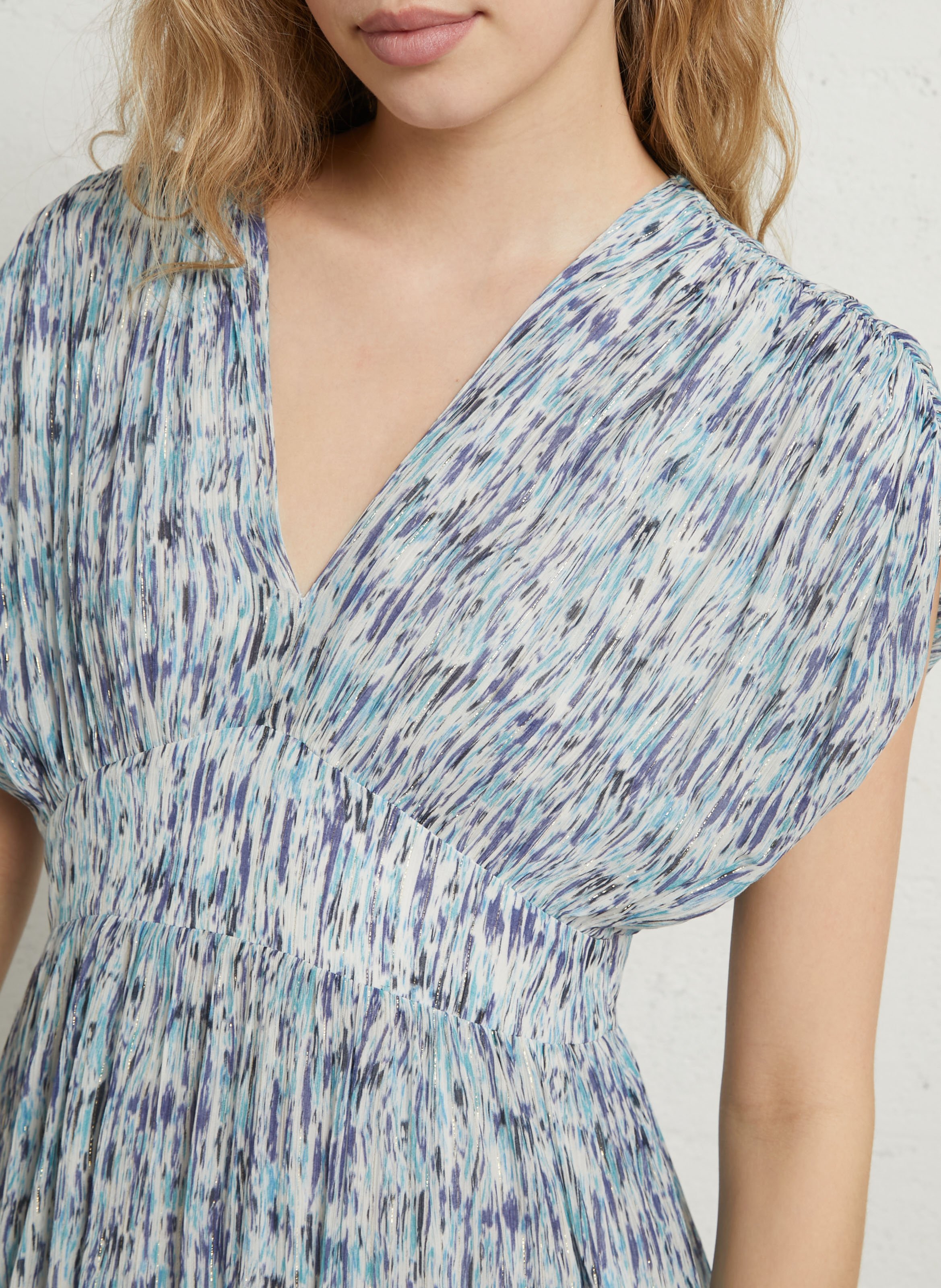 Robe longue imprimée MAISON 123 Prune