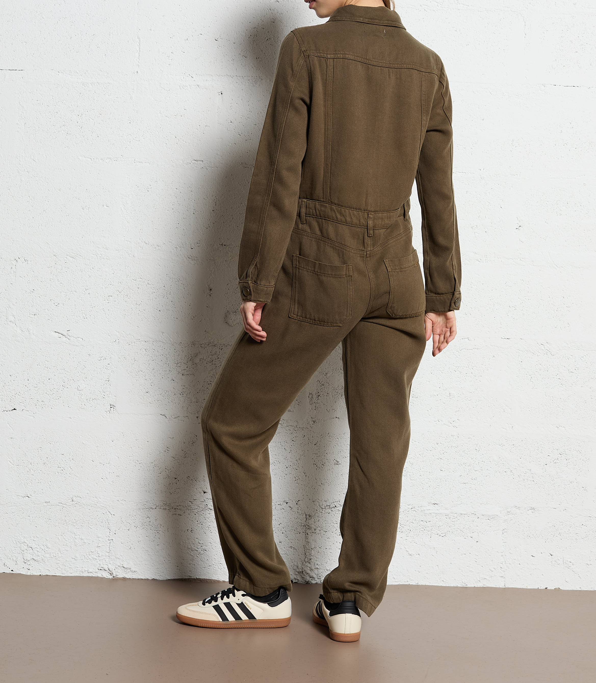 Niedrige Ledersneaker ADIDAS Beige