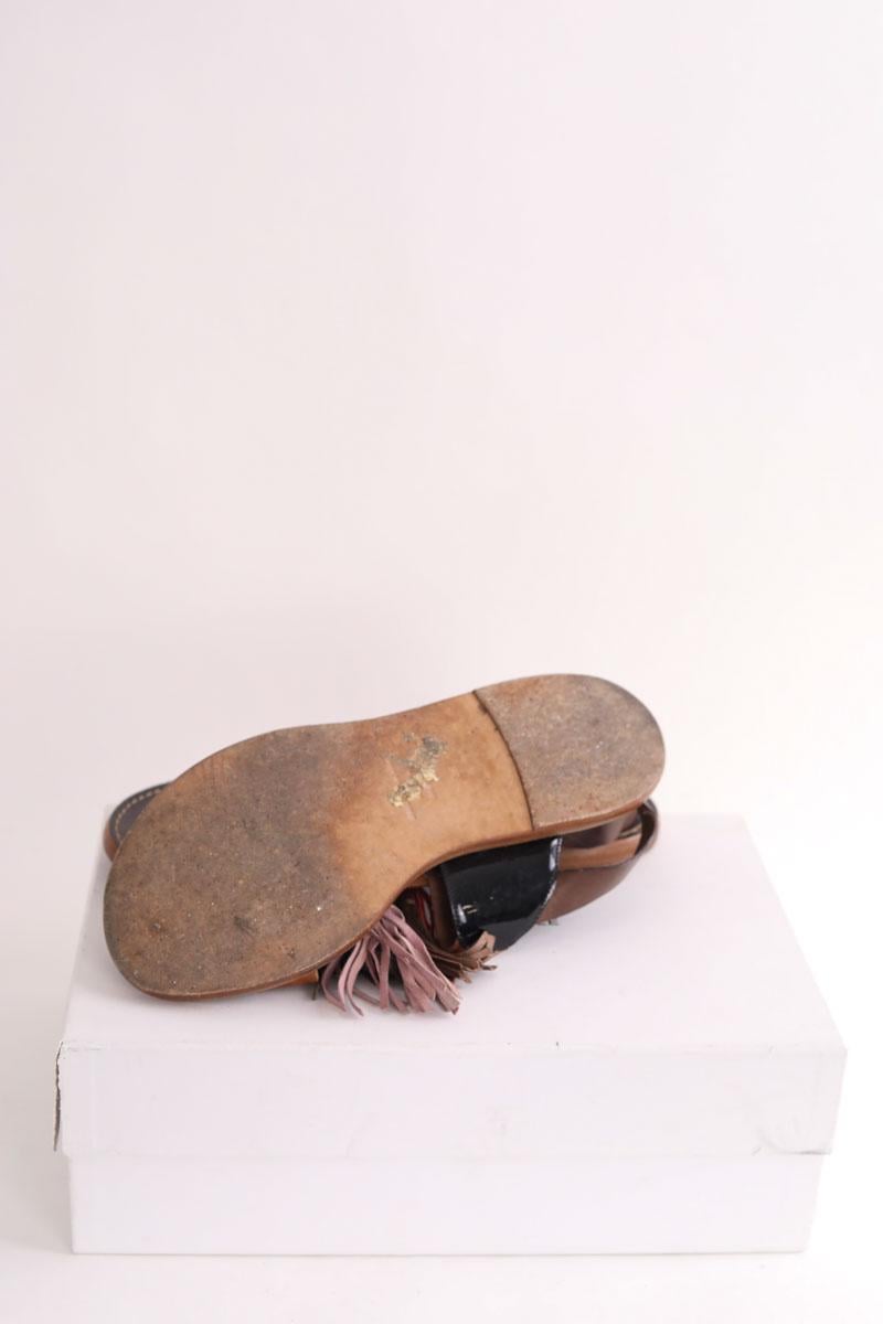 Faux leather sandals ISABEL MARANT ÉTOILE - SECONDE MAIN Brown