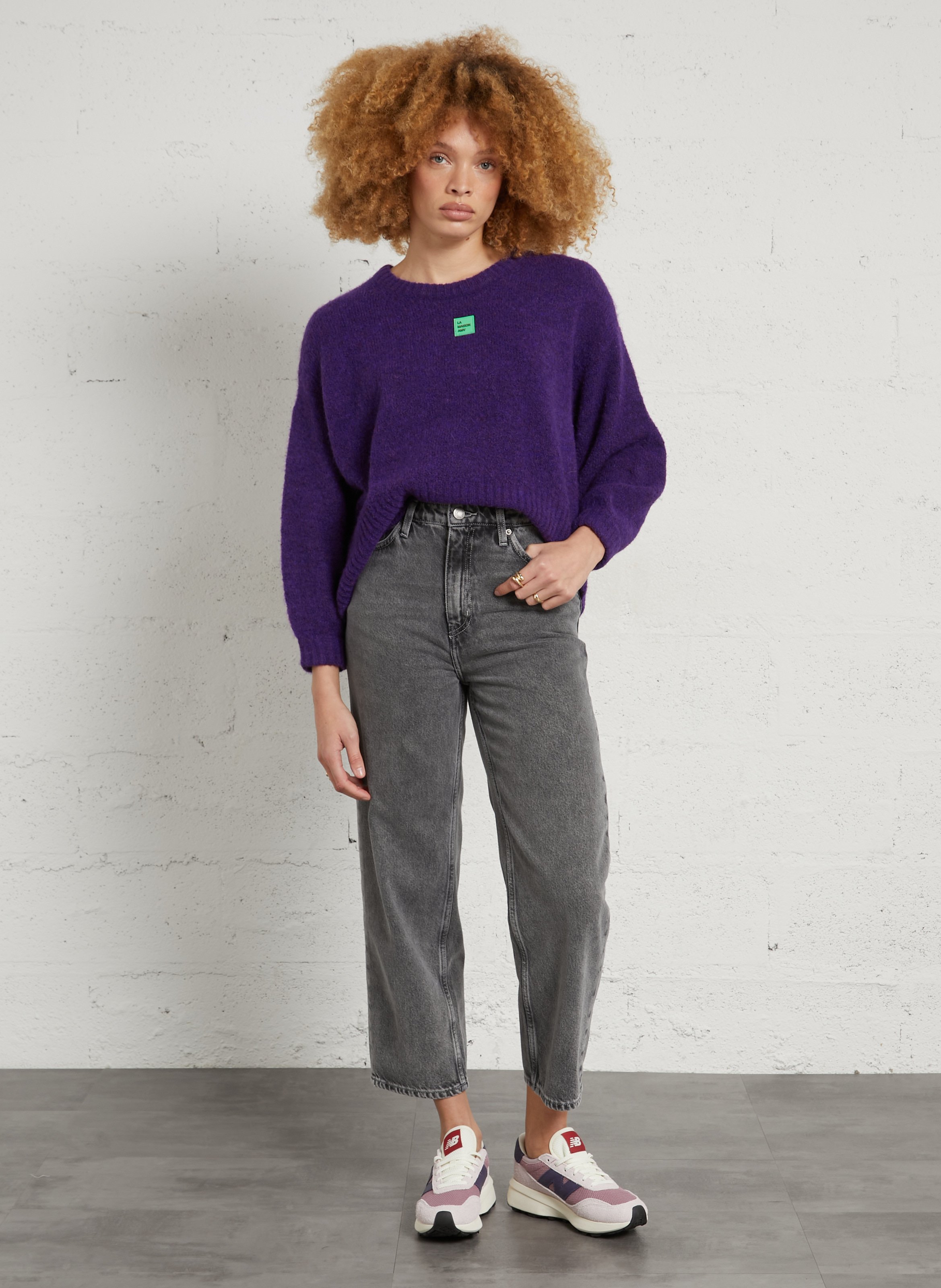 Straight leg jeans in cotton and recycled cotton. AMERICAN VINTAGE Grey
