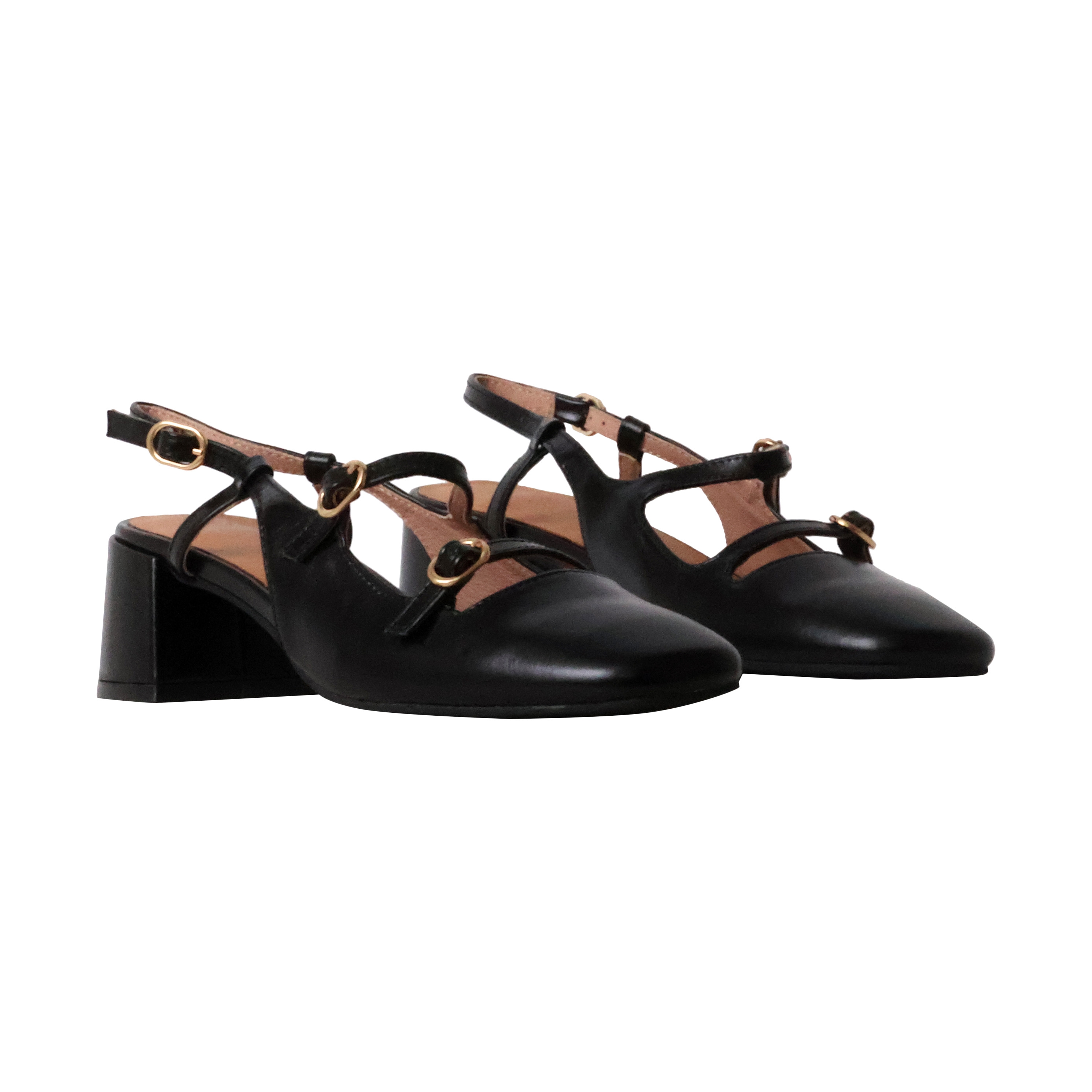 Escarpins cuir à talon  angeline EMILIE KARSTON Black