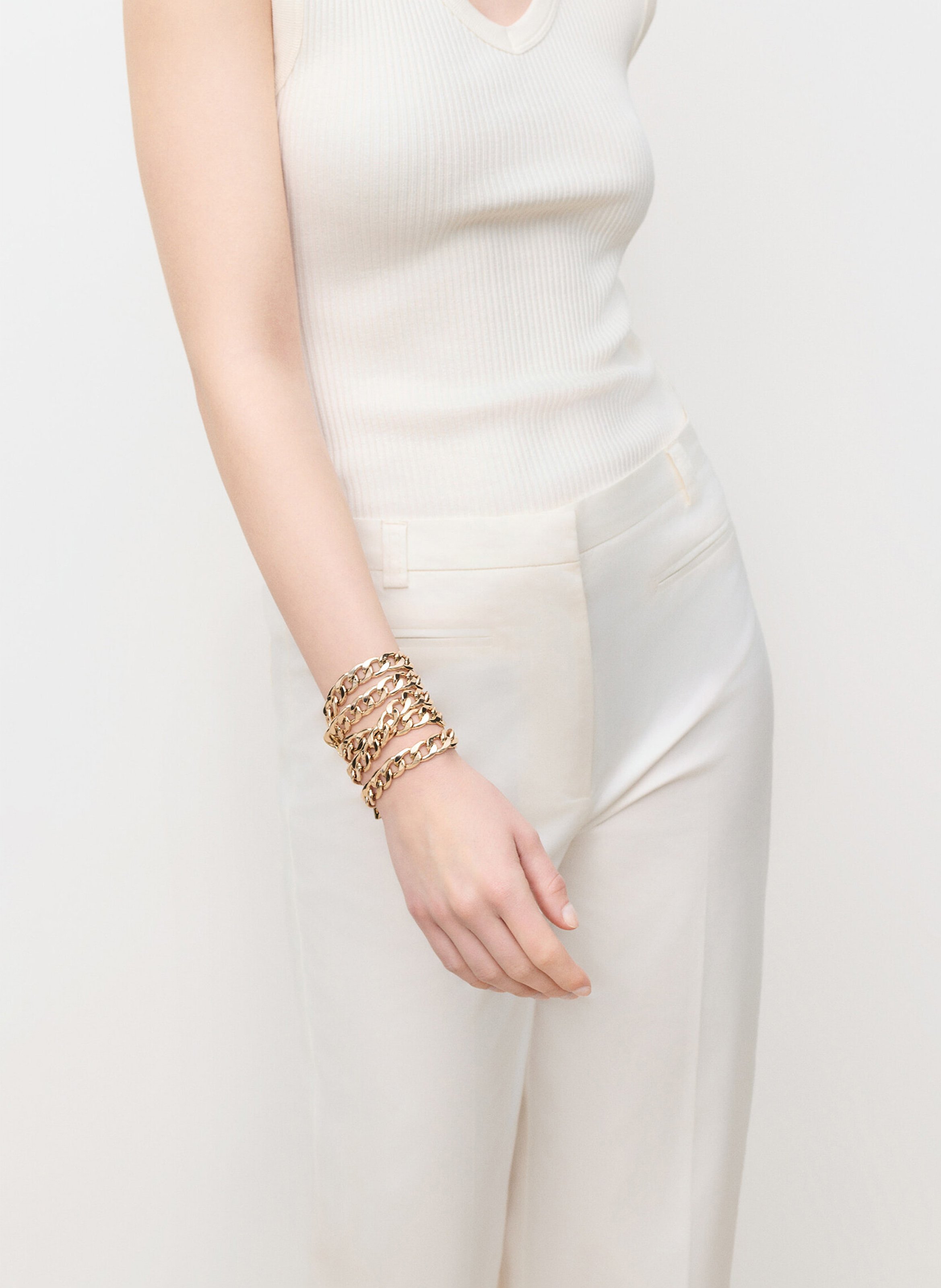 Pantalon droit uni  CAROLL Beige