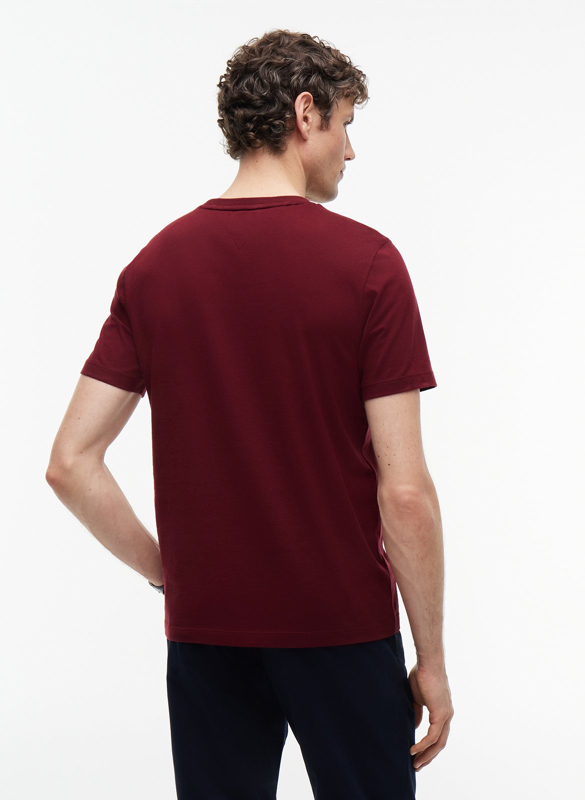 Round-neck cotton T-shirt TOMMY HILFIGER Purple