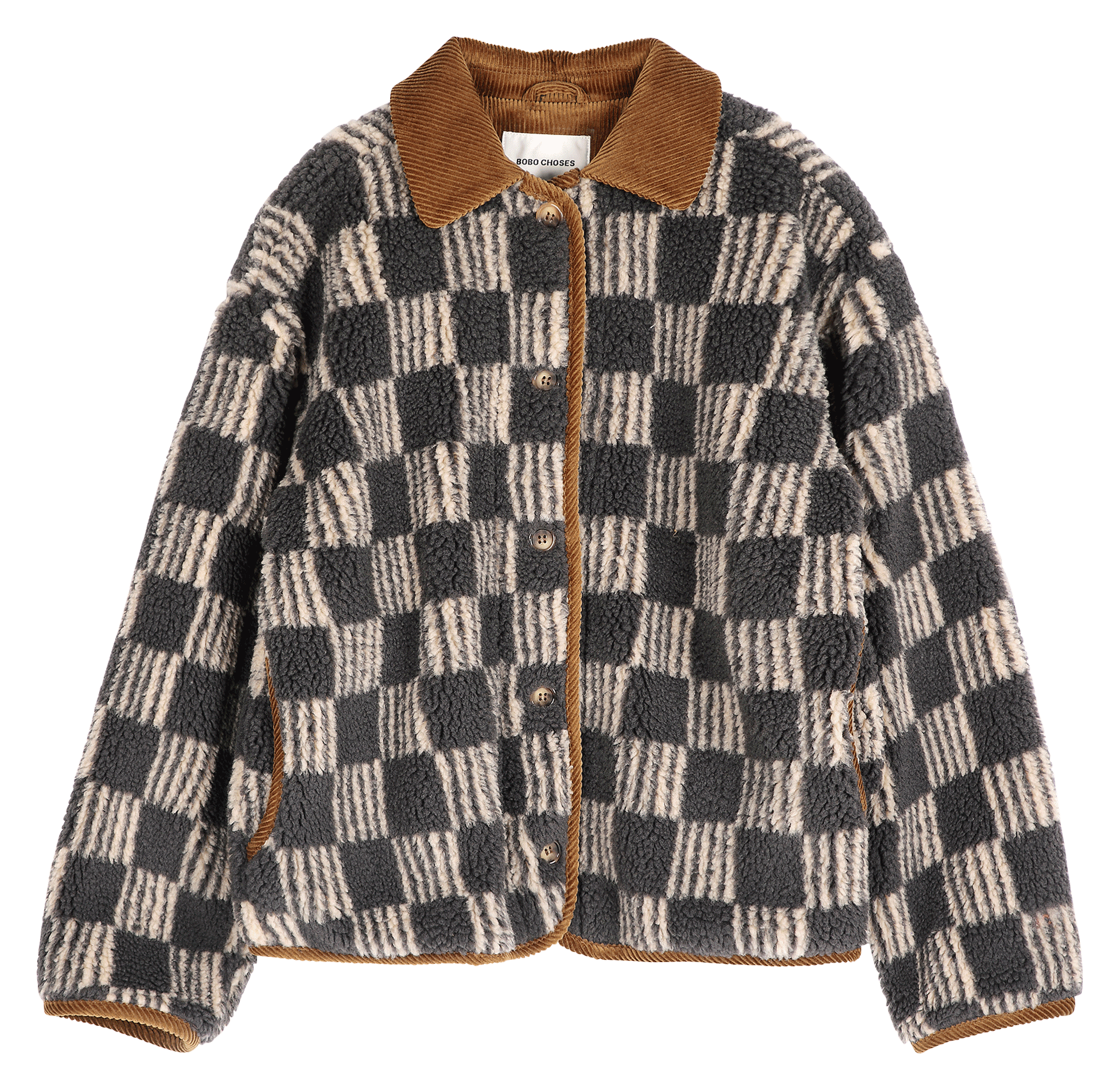 Veste ample col côtelé en coton BOBO CHOSES Beige