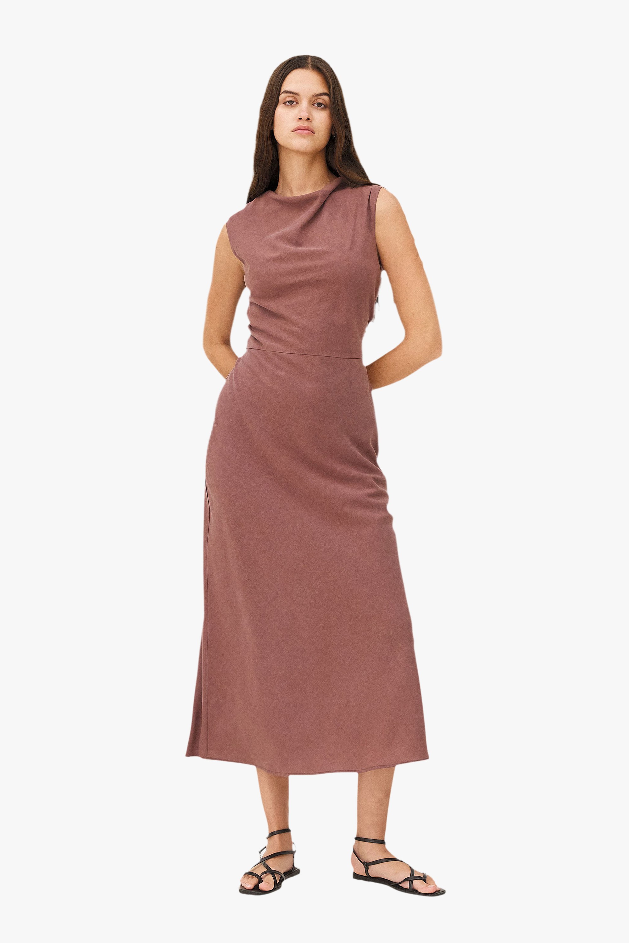 Long dress Kalmar Noyoco Brown