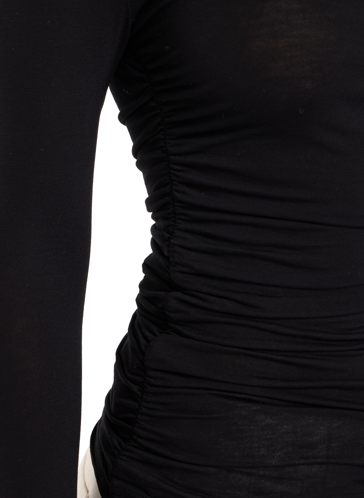 Top with asymmetric neckline SAISON 1865 Black