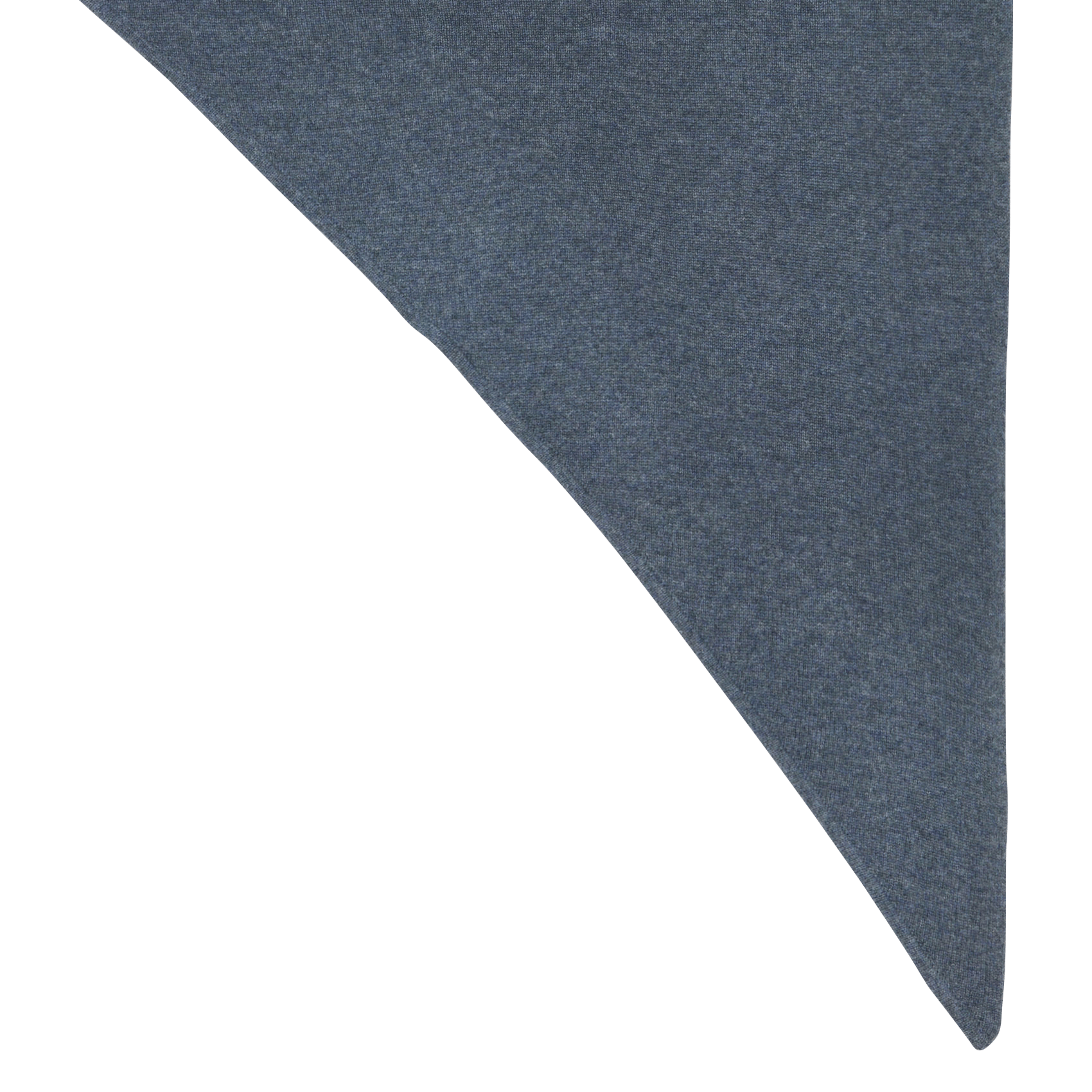 Echarpe triangle en maille de cachemire MAISON 123 Gris