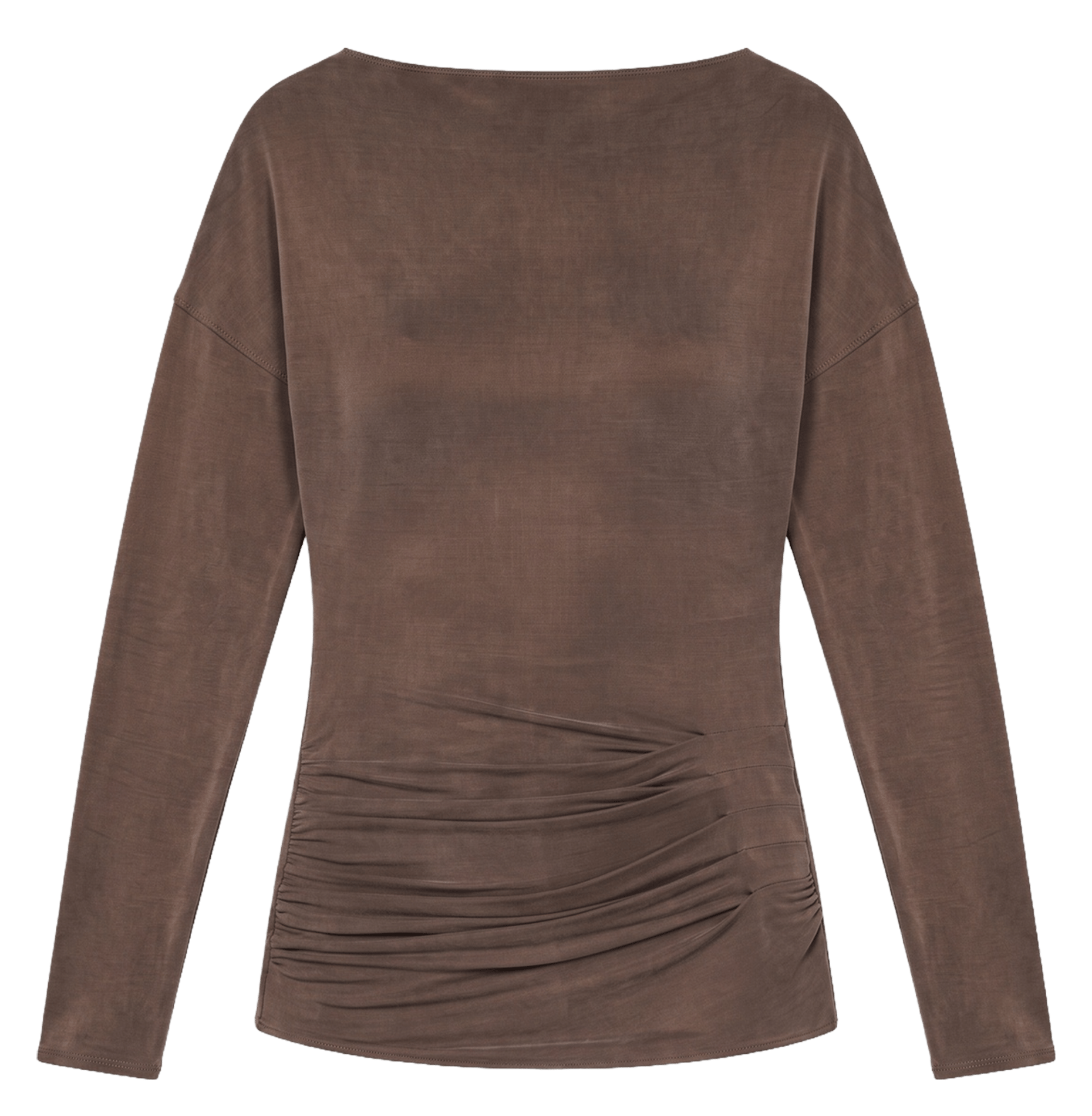 Fitted boat-neck top IRO Brown