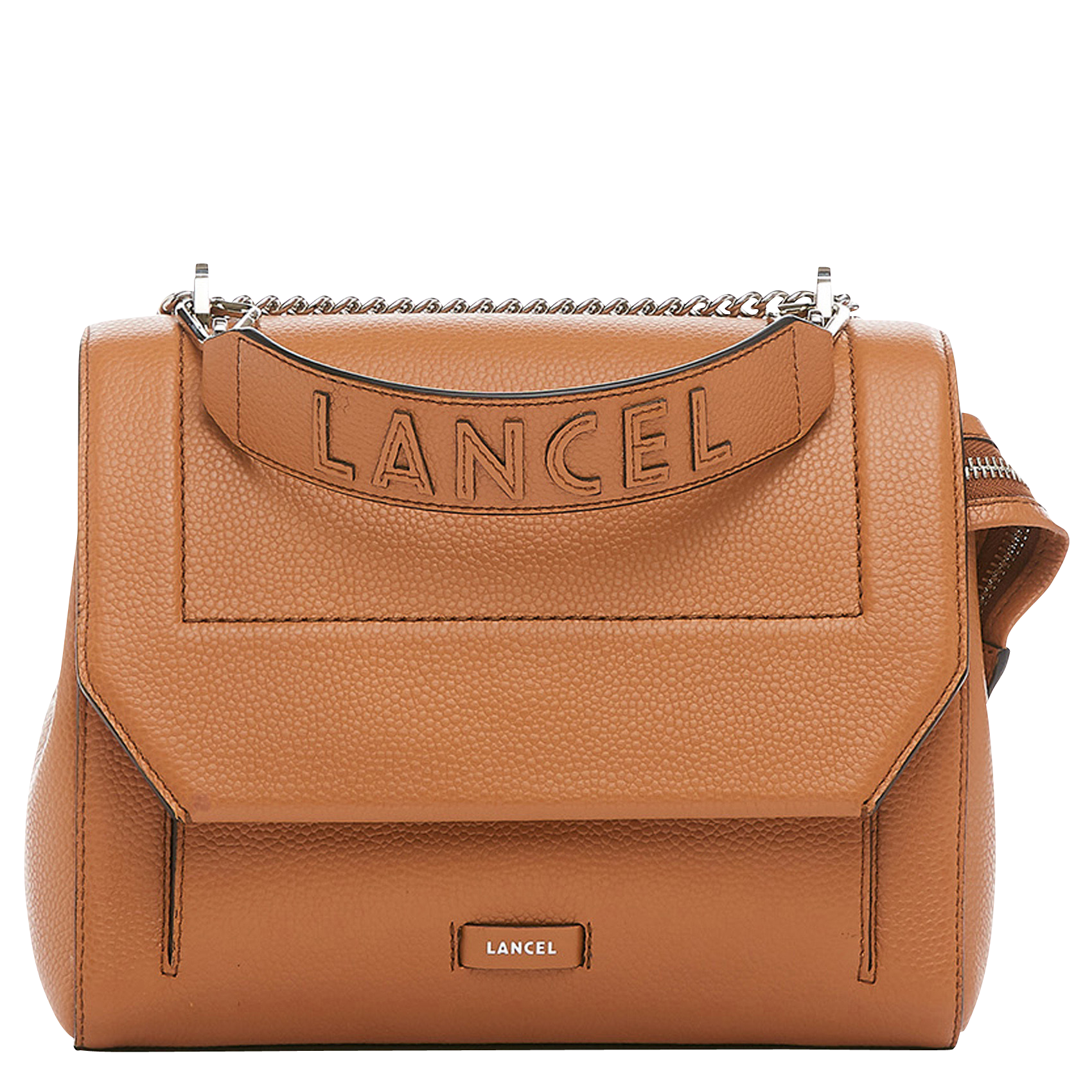Umschlagtasche aus genarbtem Leder LANCEL