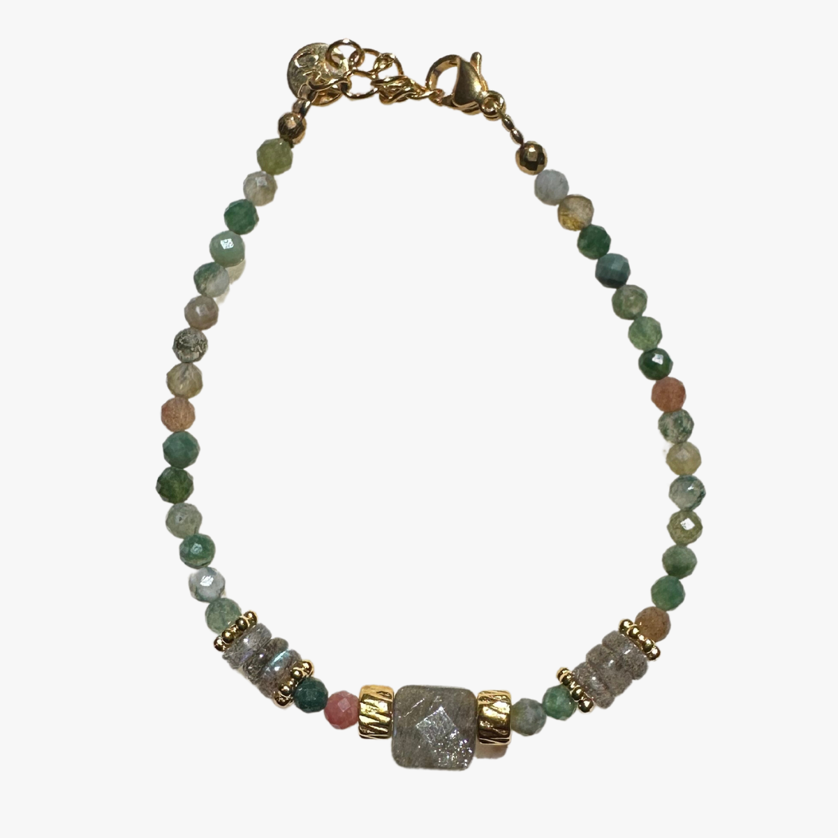 Indian agate bracelet GINANDGER Blue