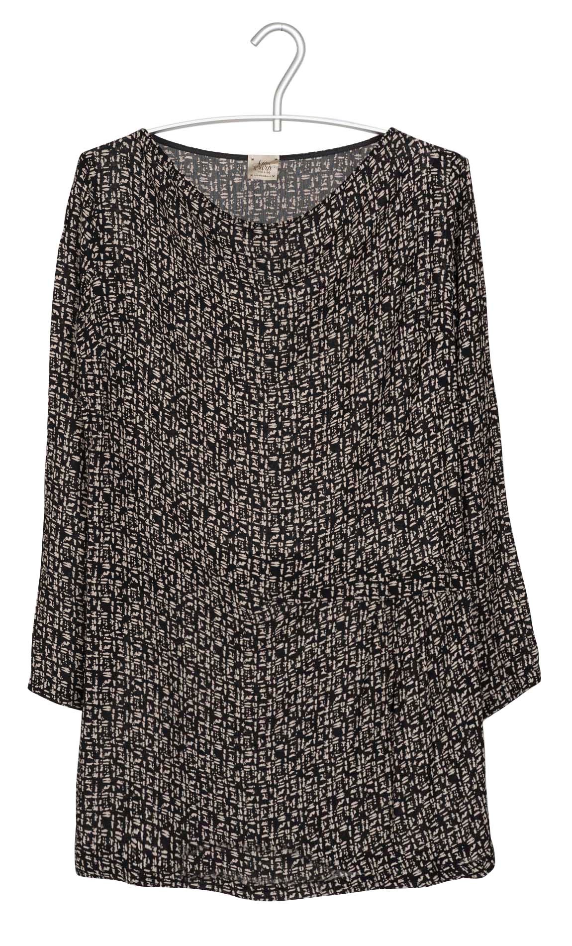 Printed dress ATTIC AND BARN Black