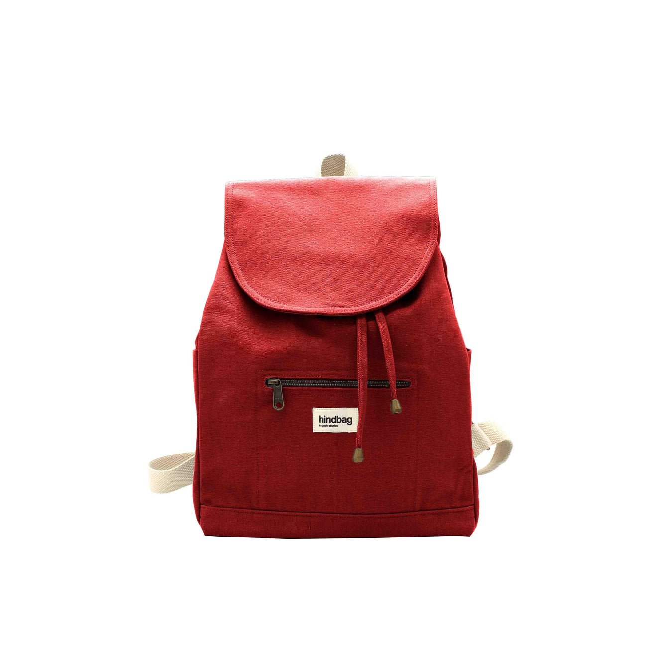 Cotton backpack ELIOT Terracotta