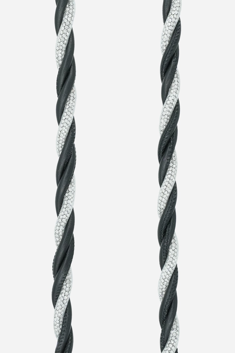 Faux leather phone chain LA COQUE FRANCAISE Black