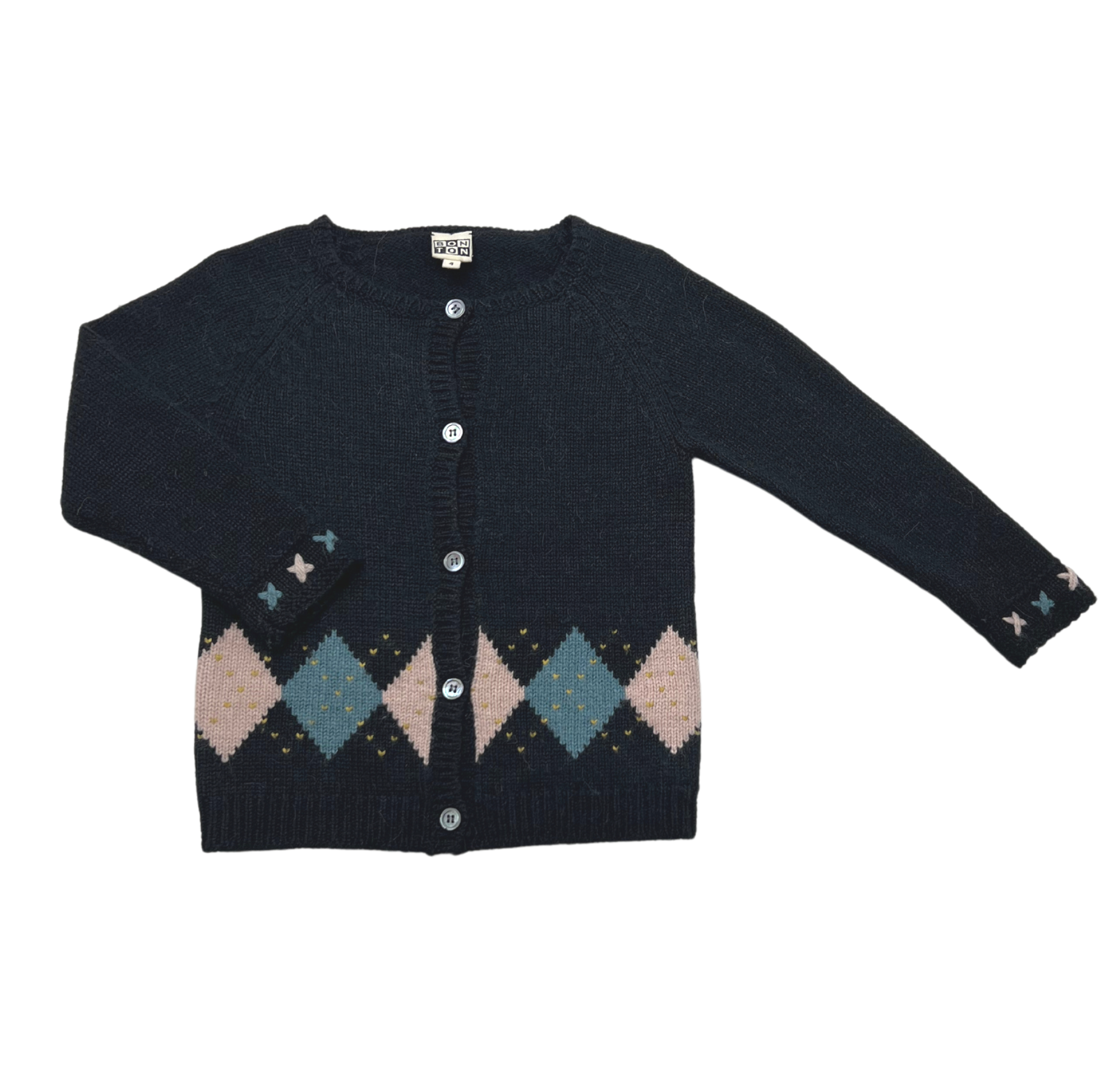 Blue child cardigan - 4 years BONTON - Seconde Main Blue