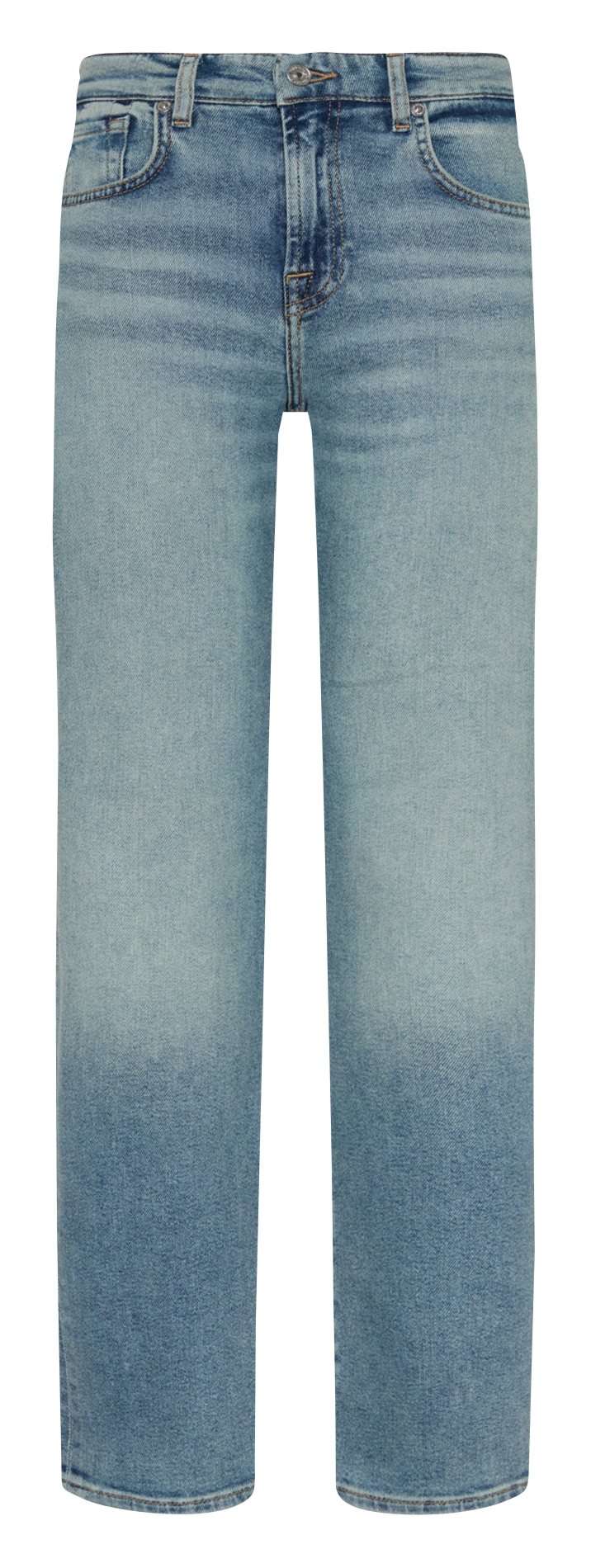 Rechte jeans - katoenblend 7 FOR ALL MANKIND Blauw