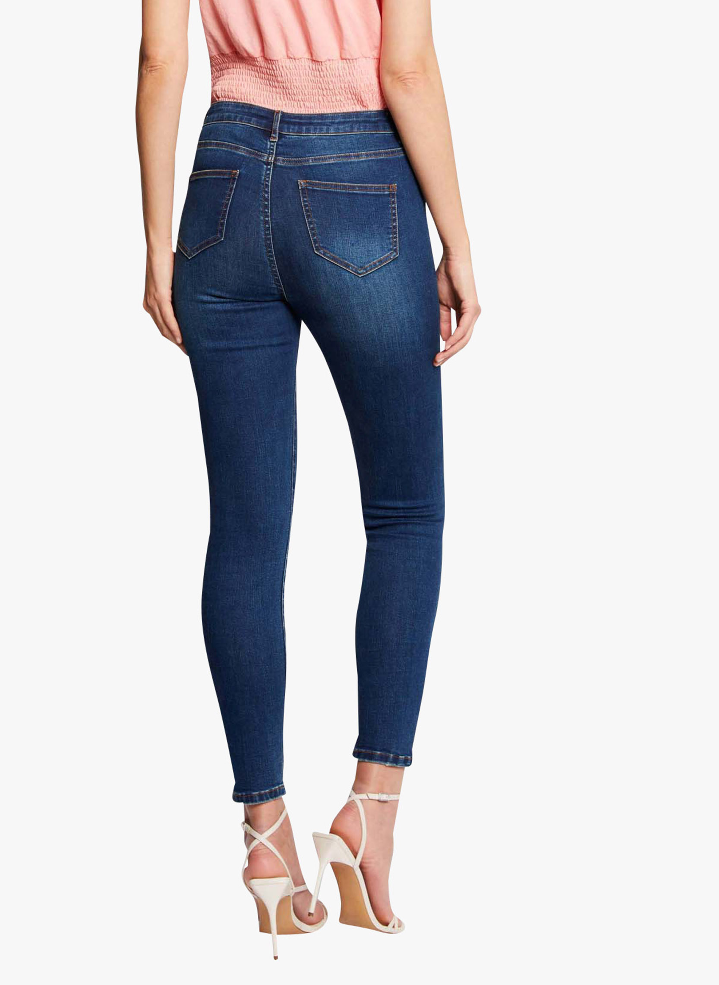 Slimfit-Jeans aus Baumwoll-Mix MORGAN Blau