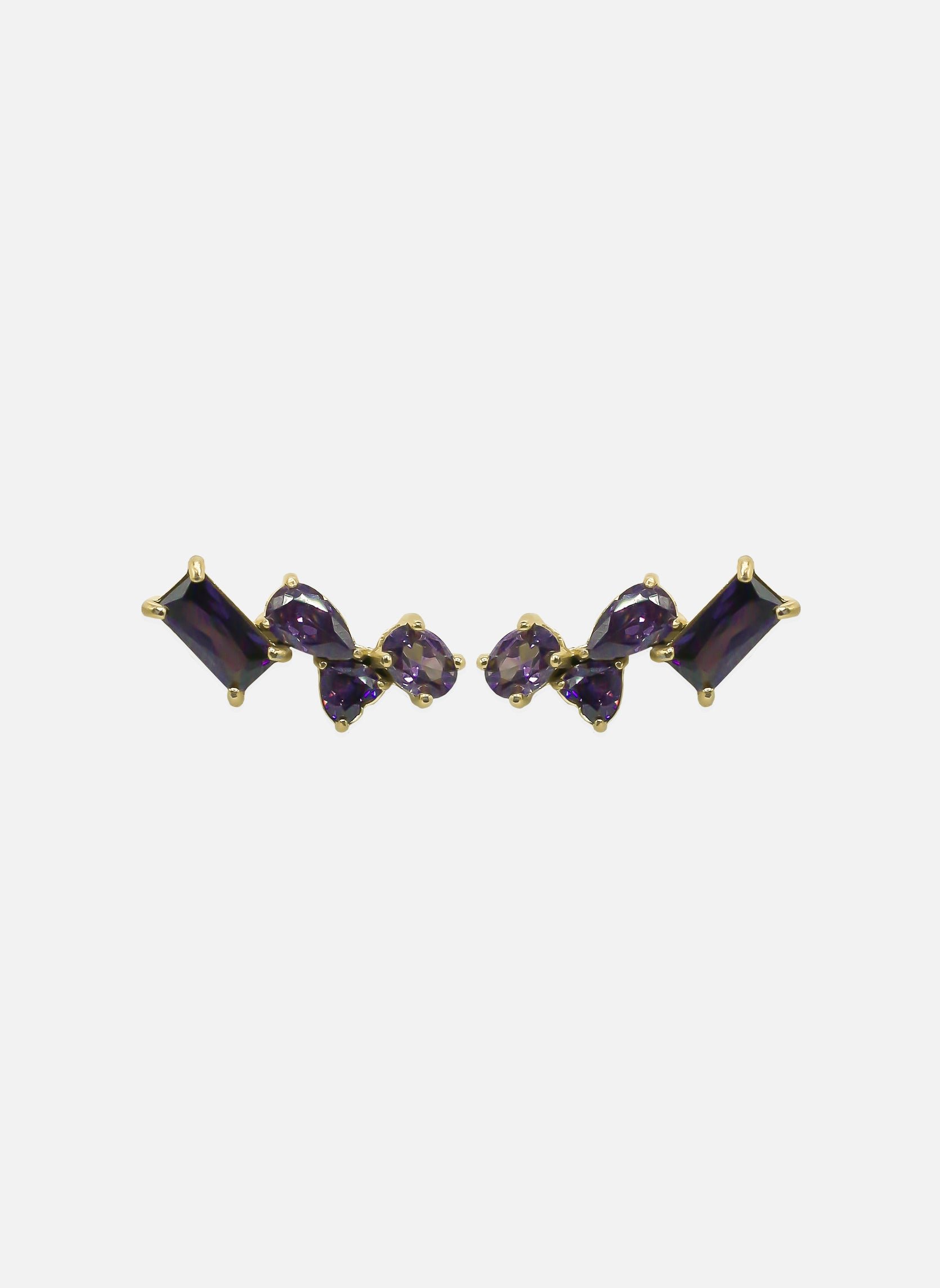 Earrings AEC Paris Purple