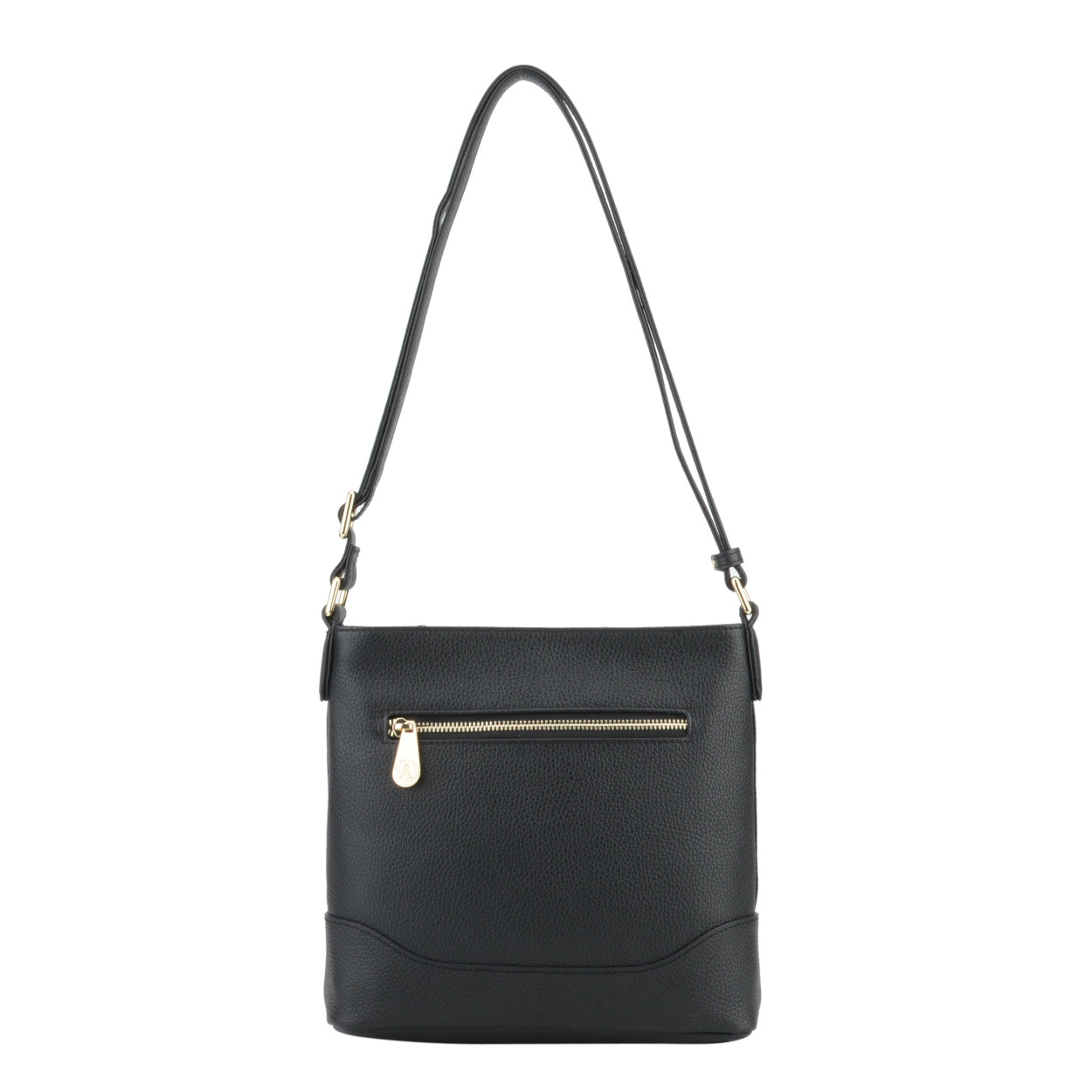 Red crossbody bag POURCHET Black