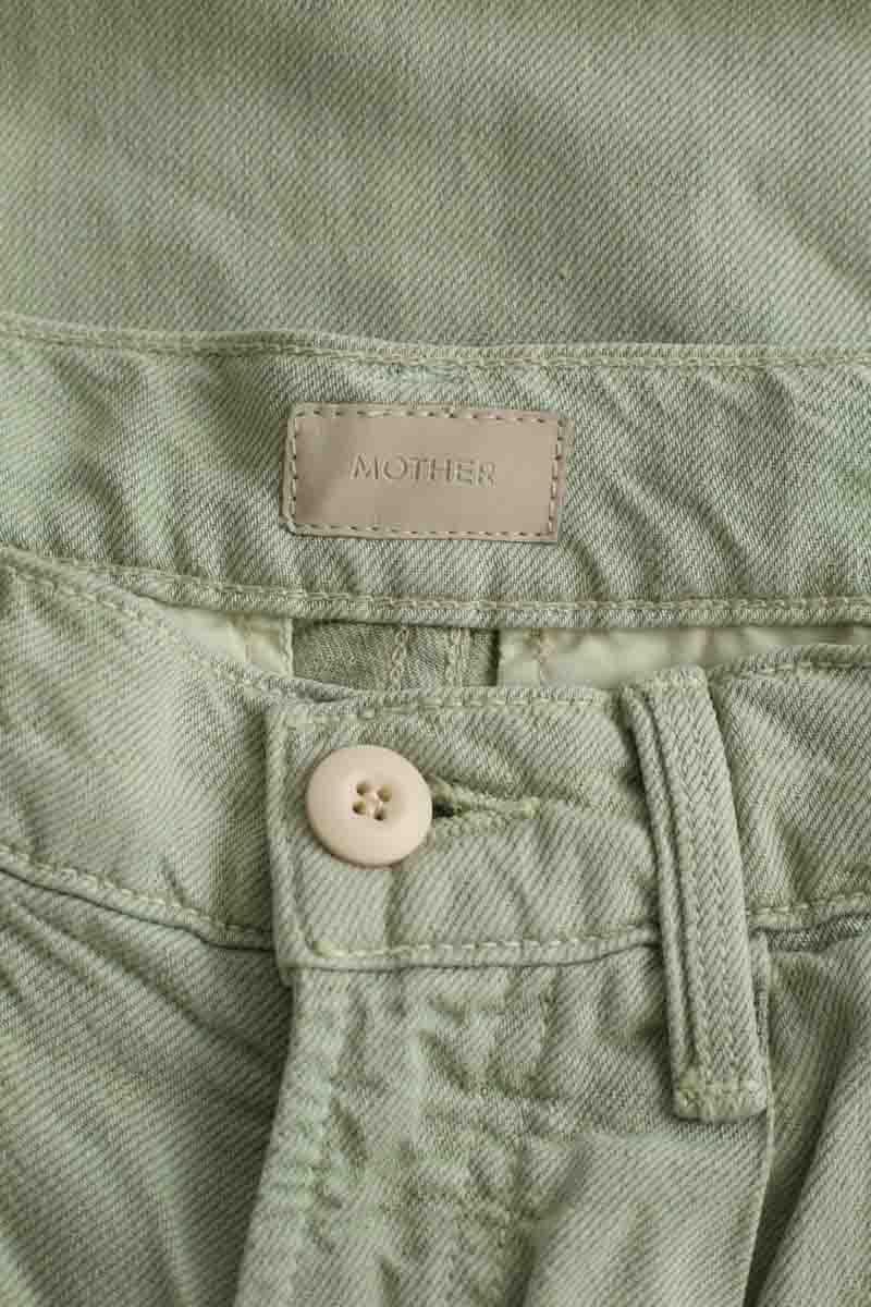 Wide cotton trousers  MOTHER - Seconde Main Green