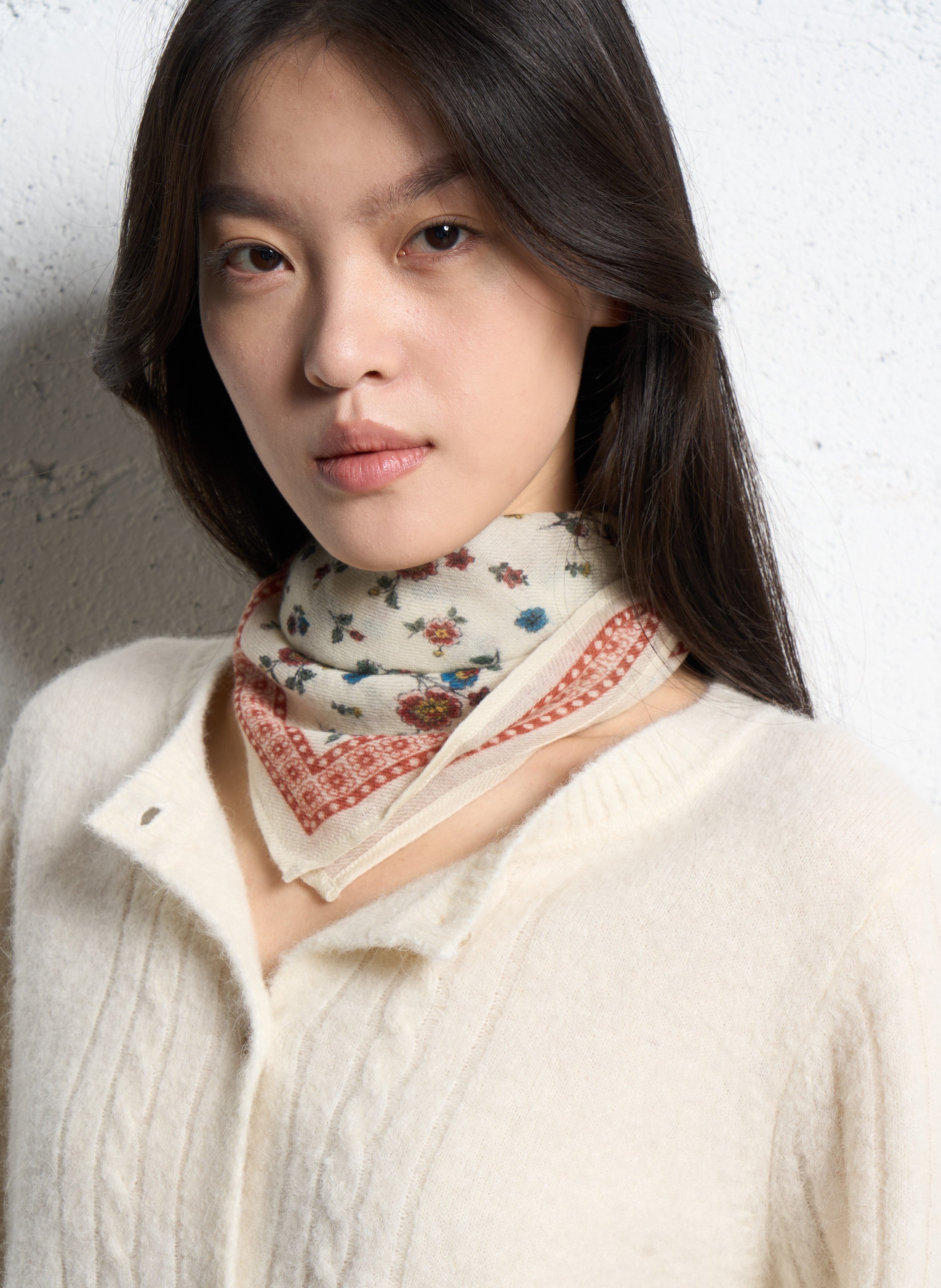 Tuch aus Wolle EMILE ET IDA Rosa